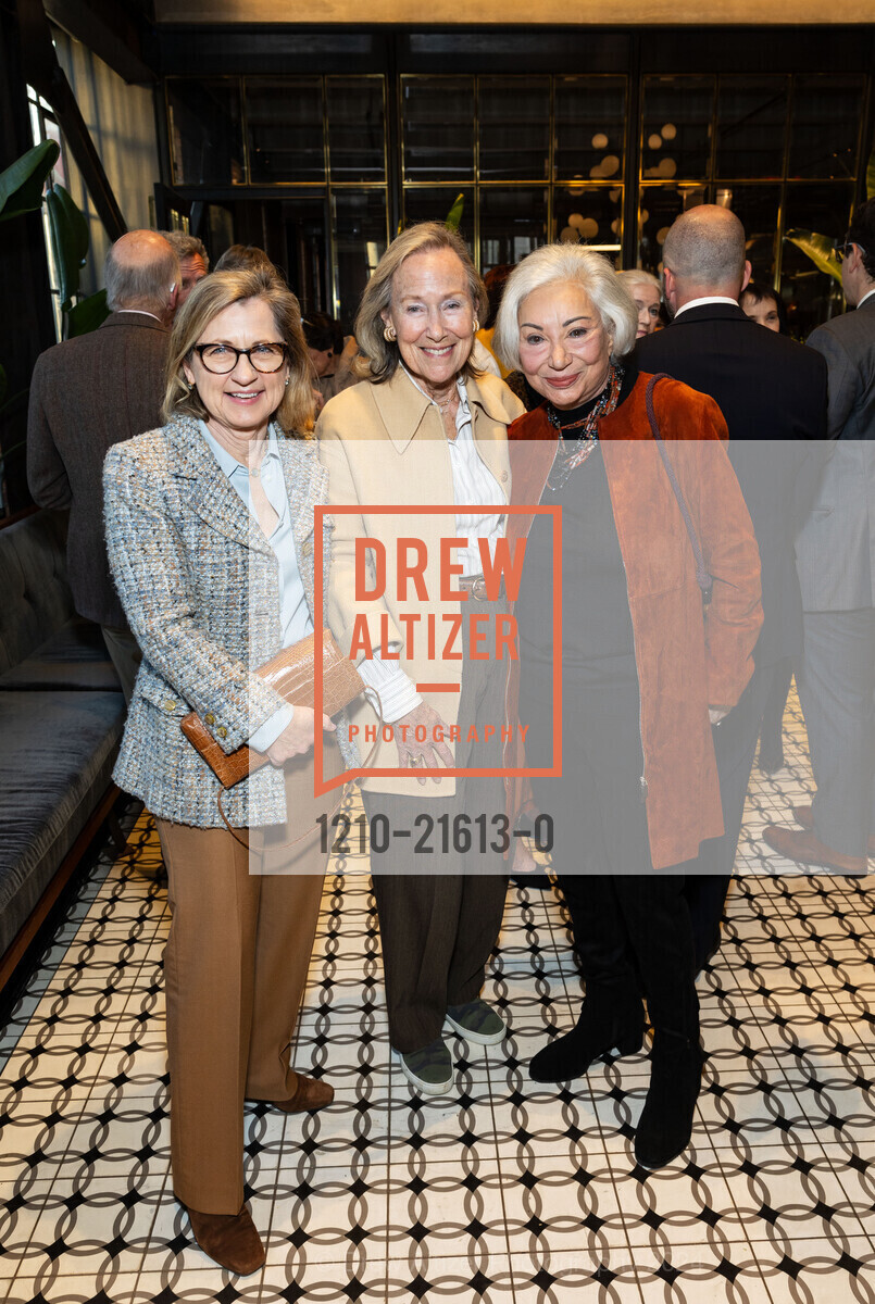 Elizabeth Callander, Linda Millard, Barbara Wolfe, ARCS Benefactor and Galileo Circle Reception, DDandelion Chocolate 16th Street Factory. 2600 16th St, SF, CA 94103 US, March 13th, 2024, Photo #1210-21613-0 Elizabeth Callander, Linda Millard, Barbara Wolfe, Photo #1210-21613-0