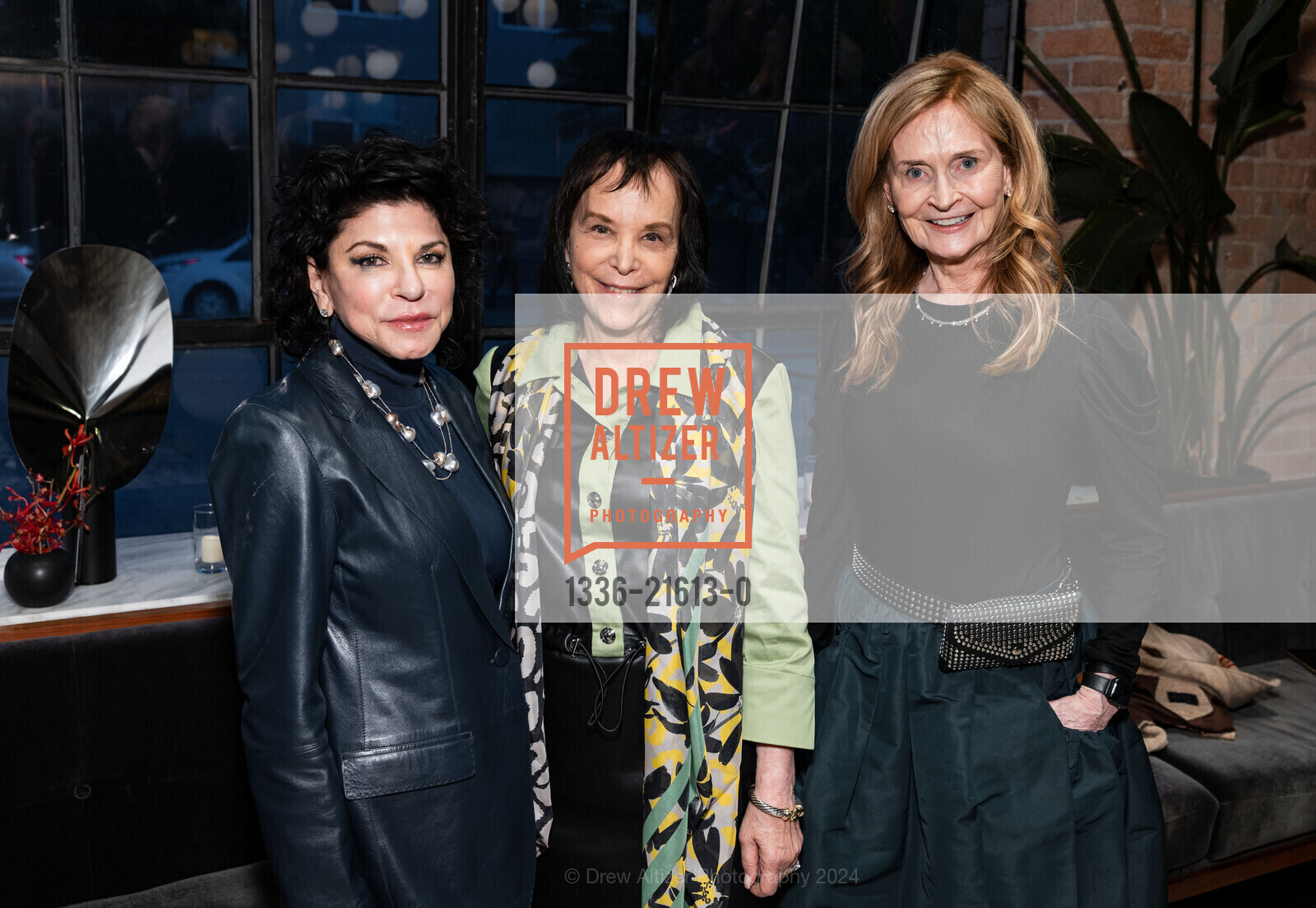 Deborah Mann, Rita Milner, Libby Tyree Taylor, ARCS Benefactor and Galileo Circle Reception, DDandelion Chocolate 16th Street Factory. 2600 16th St, SF, CA 94103 US, March 13th, 2024, Photo #1336-21613-0 Deborah Mann, Rita Milner, Libby Tyree Taylor, Photo #1336-21613-0