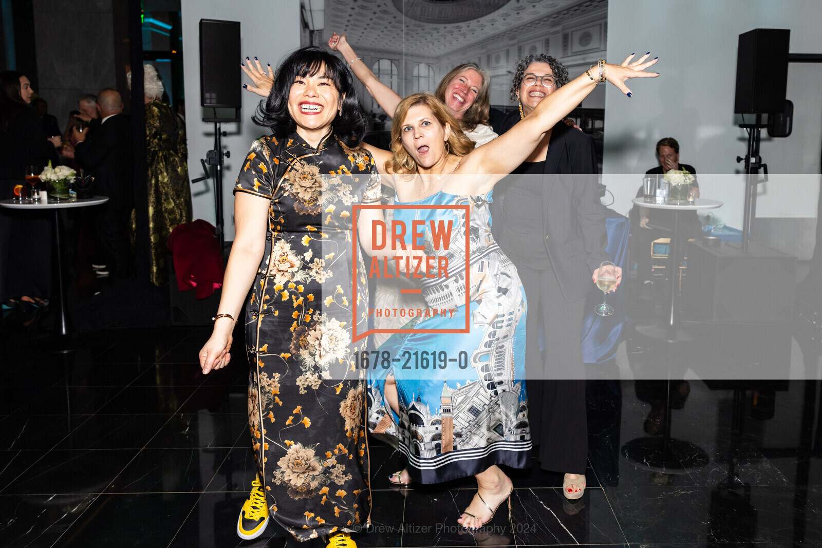 Fong Marcolongo, Erica Gessert, Vanessa Colella, Angela Campanella, La Scuola International School's LA DOLCE VITA GALA 2024, Ingrid Coolins. One Sansome St, SF, CA 94104 US, March 16th, 2024, Photo #1678-21619-0 Fong Marcolongo, Erica Gessert, Vanessa Colella, Angela Campanella, Photo #1678-21619-0