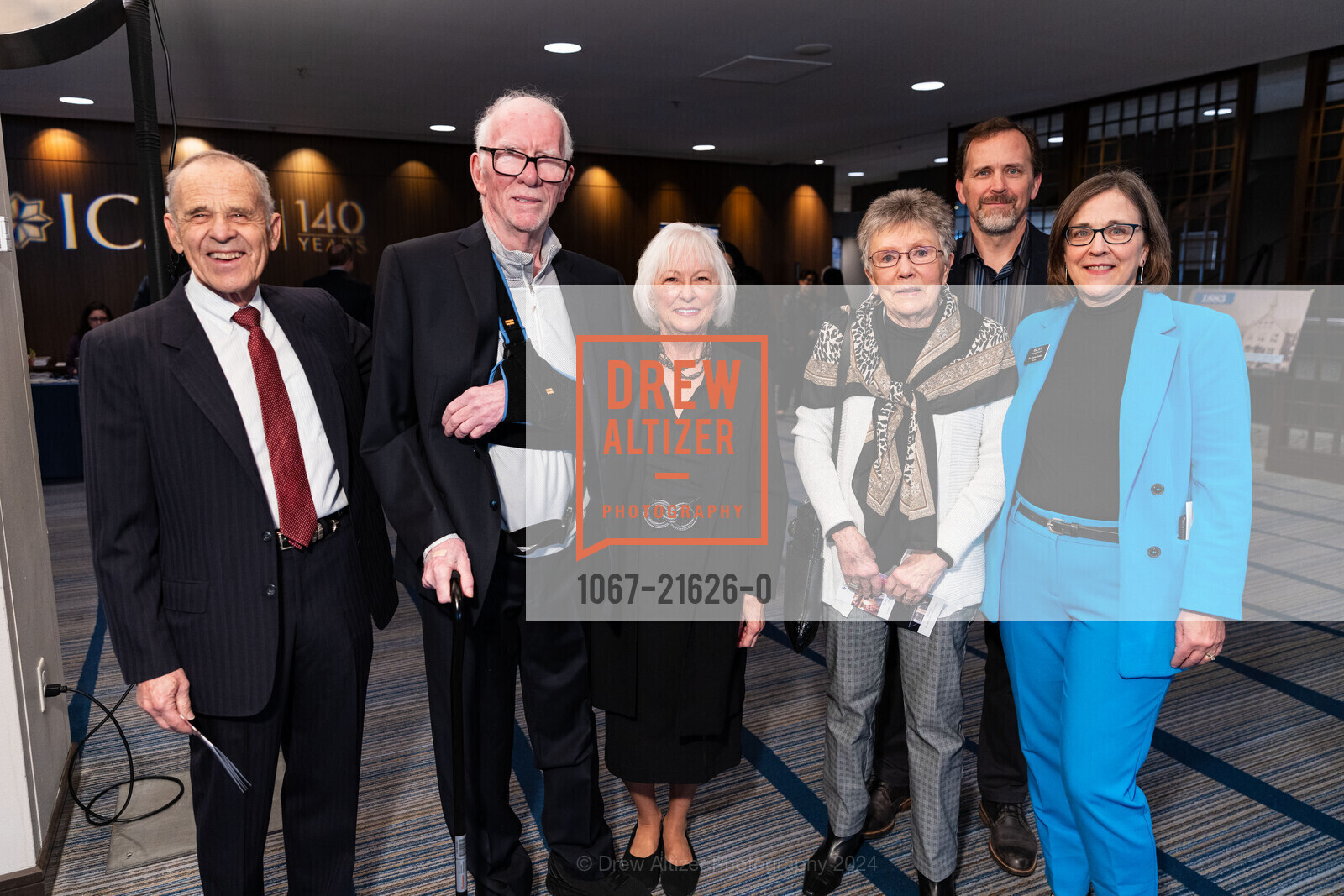 Robert Kenkel, Ron Taylor, Marie Haley, Bernice Kenkel, Vince Kenkel, Karen Kenkel, ICA Cristo Rey Academy 14th Annual Business Lunch, Hyatt Regency San Francisco. 5 Embarcadero Ctr, SF, CA 94111 US, March 21st, 2024, Photo #1067-21626-0 Robert Kenkel, Ron Taylor, Marie Haley, Bernice Kenkel, Vince Kenkel, Karen Kenkel, Photo #1067-21626-0