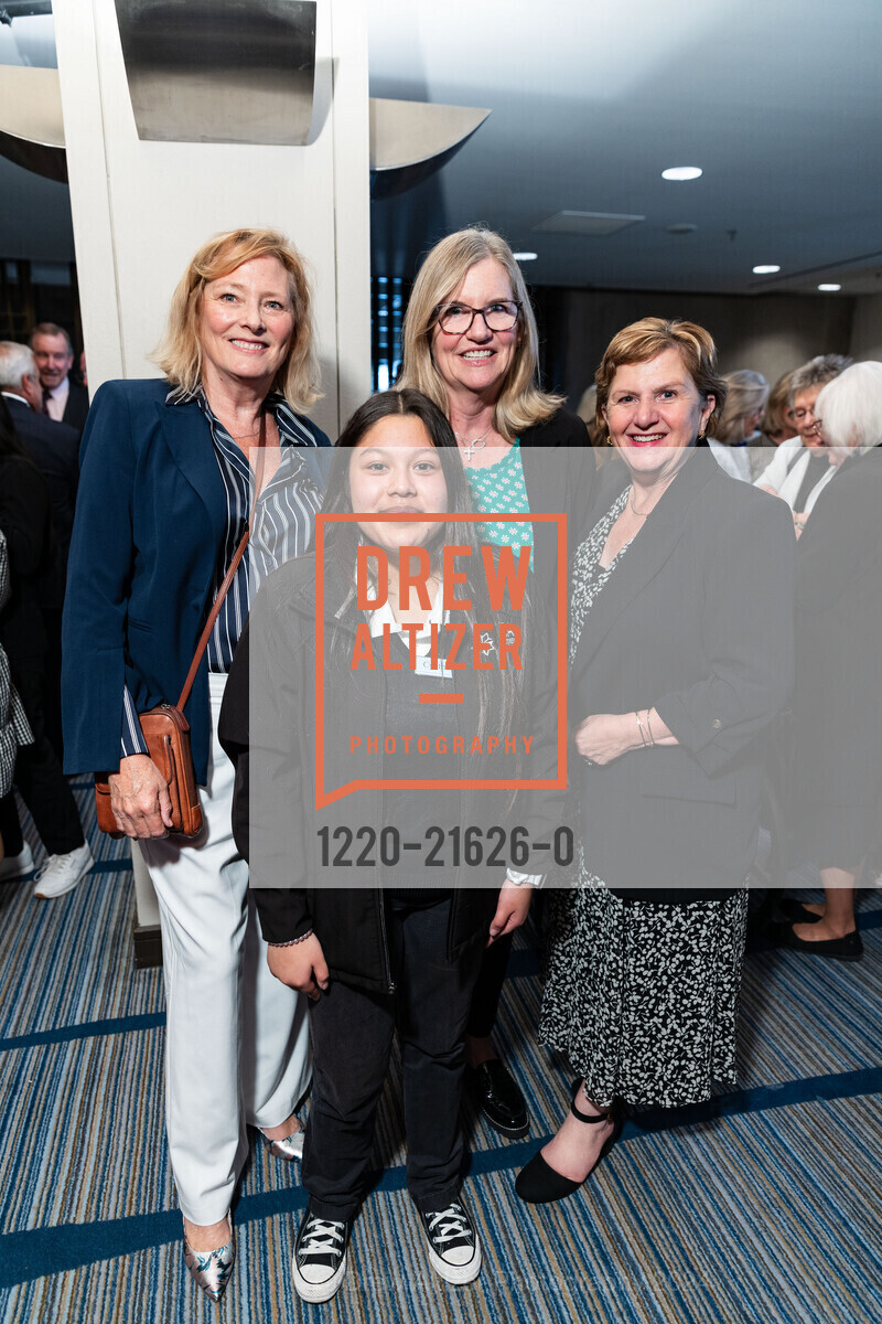 Joan Fitzpatrick, Maureen McFadden, Kathy Avila, Cynthia Portillo, ICA Cristo Rey Academy 14th Annual Business Lunch, Hyatt Regency San Francisco. 5 Embarcadero Ctr, SF, CA 94111 US, March 21st, 2024, Photo #1220-21626-0 Joan Fitzpatrick, Maureen McFadden, Kathy Avila, Cynthia Portillo, Photo #1220-21626-0
