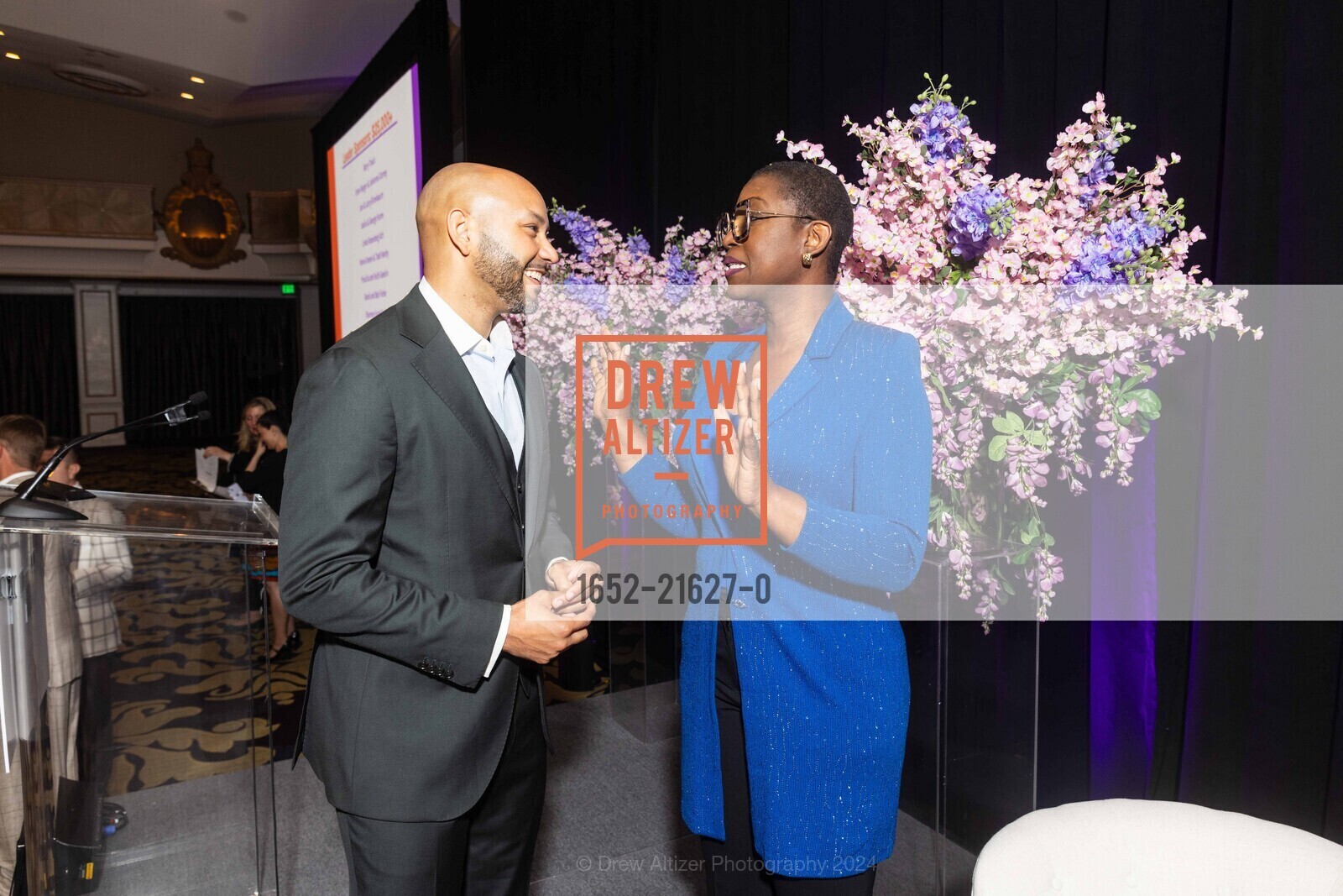 Rakim Brooks, Dr. Michele Goodwin, Reproductive Freedom for All 29th San Francisco Power of Choice Luncheon 2024, Fairmont San Francisco. 950 Mason St, SF, CA 94108 US, March 21st, 2024, Photo #1652-21627-0 Rakim Brooks, Dr. Michele Goodwin, Photo #1652-21627-0