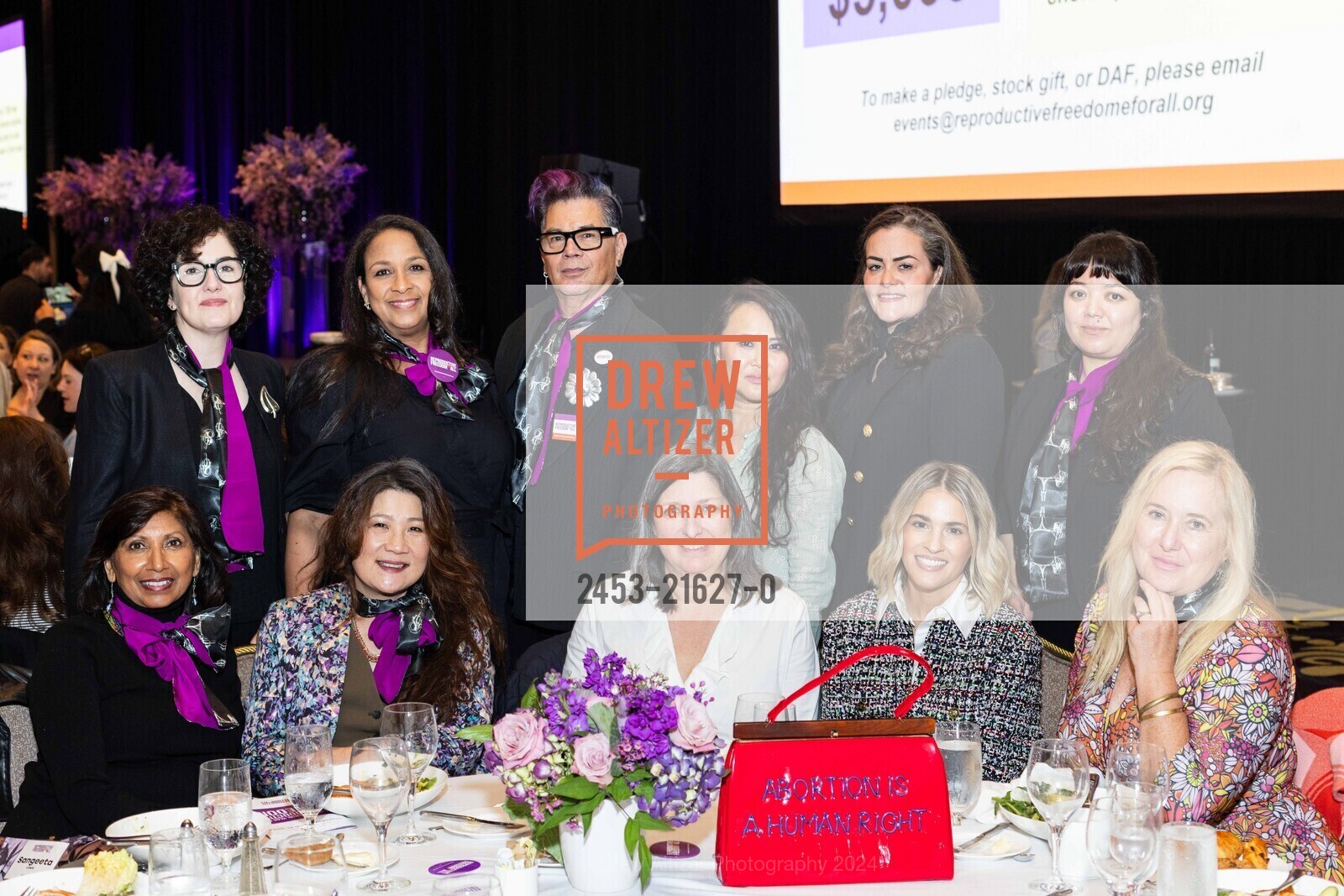 Sangeeta Lewis, Nancy Lim, Cynthia Roy, David Reposar, Patricia Currie Wren, Reproductive Freedom for All 29th San Francisco Power of Choice Luncheon 2024, Fairmont San Francisco. 950 Mason St, SF, CA 94108 US, March 21st, 2024, Photo #2453-21627-0 Sangeeta Lewis, Nancy Lim, Cynthia Roy, David Reposar, Patricia Currie Wren, Photo #2453-21627-0