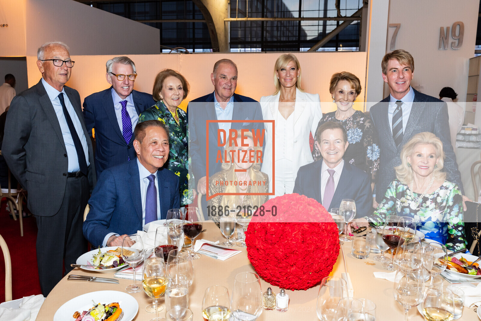 Gerry Parker, Clint Reilly, Marv Tseu, Mary Mocas, Dennis Calas, Lorna Meyer Calas, Janet Reilly, Trent Norris, Carol Parker, Jack Calhoun, Dede Wilsey, California College of the Arts 2024 Gala, California College of the Arts (CCA). 1111 8th St, SF, CA 94107 US, March 21st, 2024, Photo #1886-21628-0 Gerry Parker, Clint Reilly, Marv Tseu, Mary Mocas, Dennis Calas, Lorna Meyer Calas, Janet Reilly, Trent Norris, Carol Parker, Jack Calhoun, Dede Wilsey, Photo #1886-21628-0