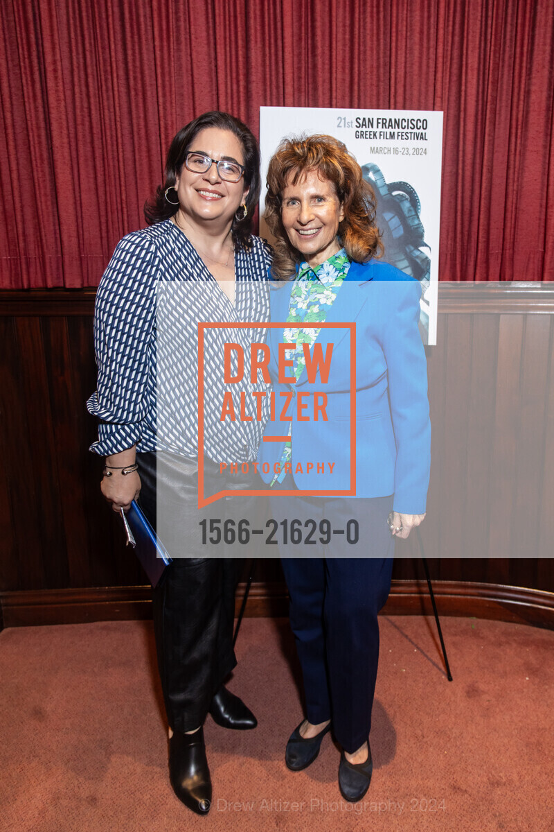 Maria Nicolacakis, Mimi Silbert, Closing Night for 2024 SF Greek Film Festival, Delancey Screening Room. 600 The Embarcadero, SF, CA 94107 US, March 23rd, 2024, Photo #1566-21629-0 Maria Nicolacakis, Mimi Silbert, Photo #1566-21629-0