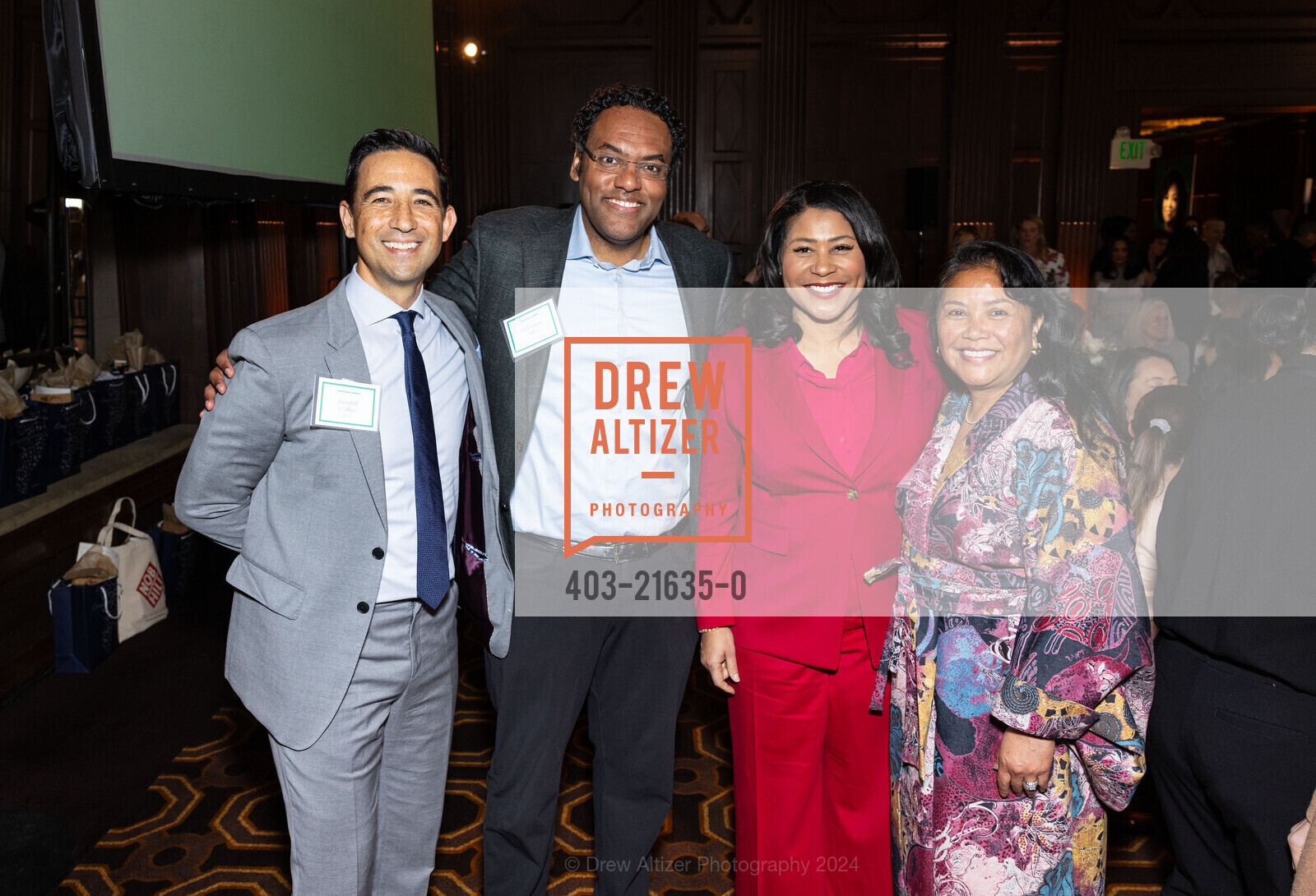 London Breed, Hydra Mendoza, The San Francisco Examiner’s INSPIRING WOMEN LUNCHEON presented by the Nob Hill Gazette, The Julia Morgan Ballroom. 465 California St, SF, CA 94104 US, March 27th, 2024, Photo #403-21635-0 London Breed, Hydra Mendoza, Photo #403-21635-0