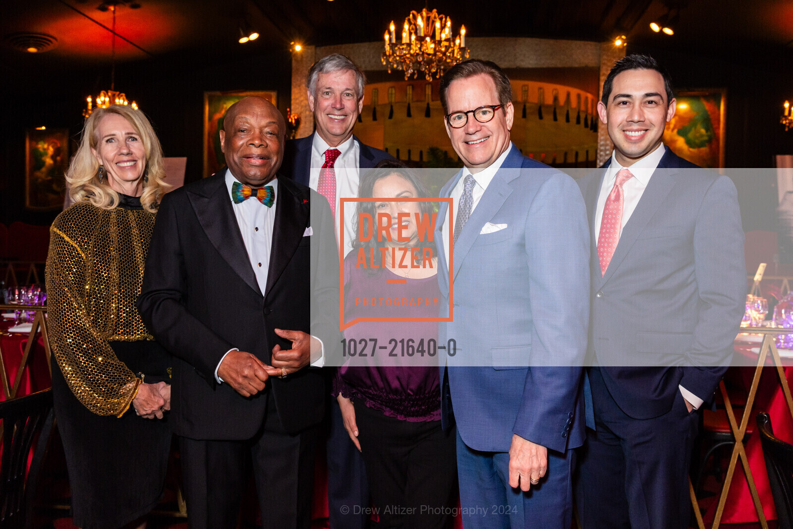Ann O'Connell, Willie Brown, Jack O'Connell, Mary Gordon, Kevin Gordon, Derick Lennox, Willie Brown Birthday Part at Bimbo's 365 Club, Bimbo's 365 Club. 1025 Columbus Ave, March 30th, 2024, Photo #1027-21640-0 Ann O'Connell, Willie Brown, Jack O'Connell, Mary Gordon, Kevin Gordon, Derick Lennox, Photo #1027-21640-0