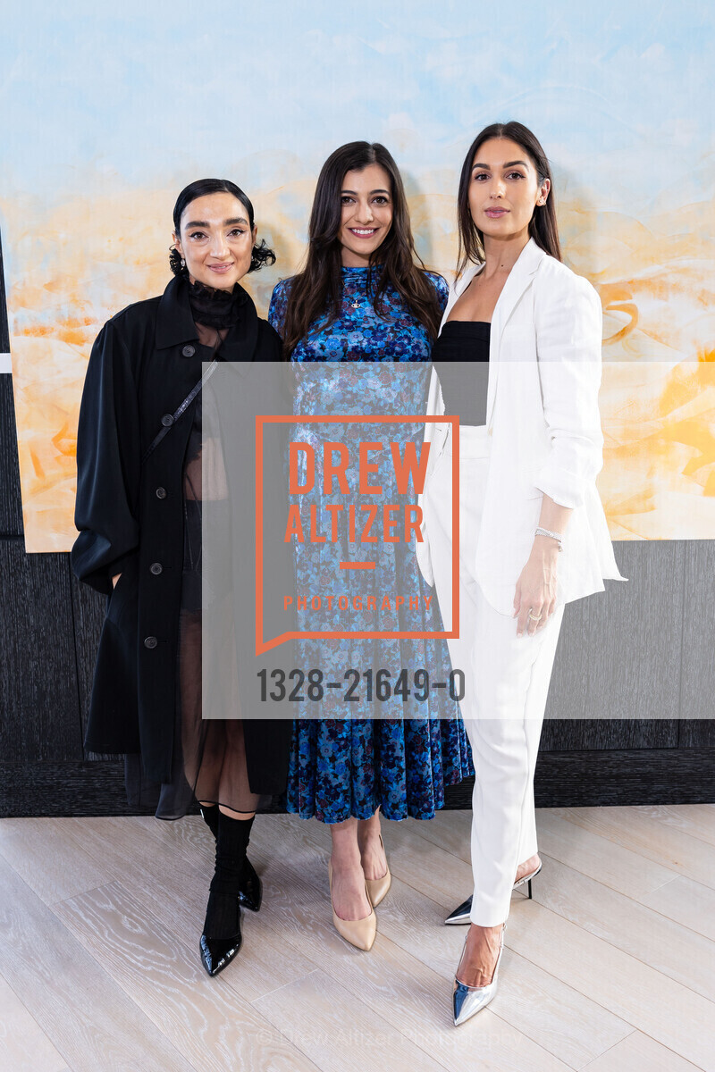 Olya Dzilikhova, Sonia El-Sherif, Alexandra Sierra, 181 Fremont Celebrates the Art Work of Sharon Stone, 181 Fremont. 181 Fremont St, SF, CA 94105 US, Photo #1328-21649-0 Olya Dzilikhova, Sonia El-Sherif, Alexandra Sierra, Photo #1328-21649-0