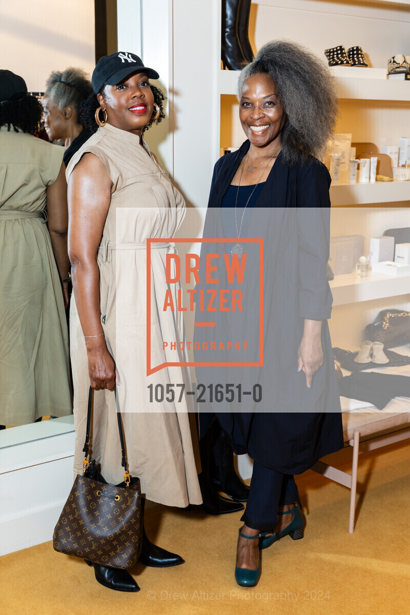 Chira Eaton, Rhea Settles, McMullen Spring Fashion Presentation, McMullen Boutique. 2257 Broadway Oakland CA 94612, April 11th, 2024, Photo #1057-21651-0 Chira Eaton, Rhea Settles, Photo #1057-21651-0