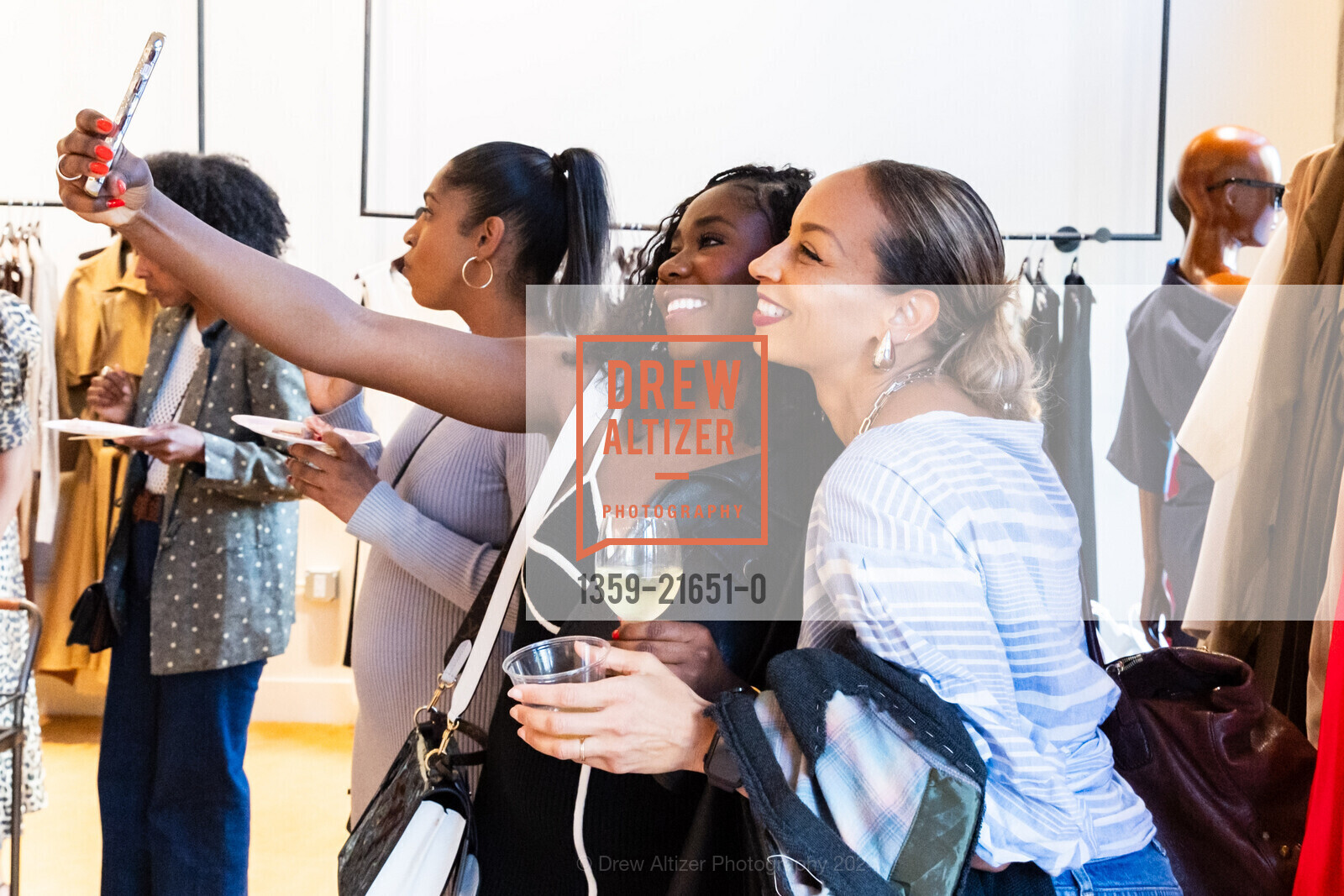Sadasia McCutchen, Jeanne McCoy, McMullen Spring Fashion Presentation, McMullen Boutique. 2257 Broadway Oakland CA 94612, April 11th, 2024, Photo #1359-21651-0 Sadasia McCutchen, Jeanne McCoy, Photo #1359-21651-0