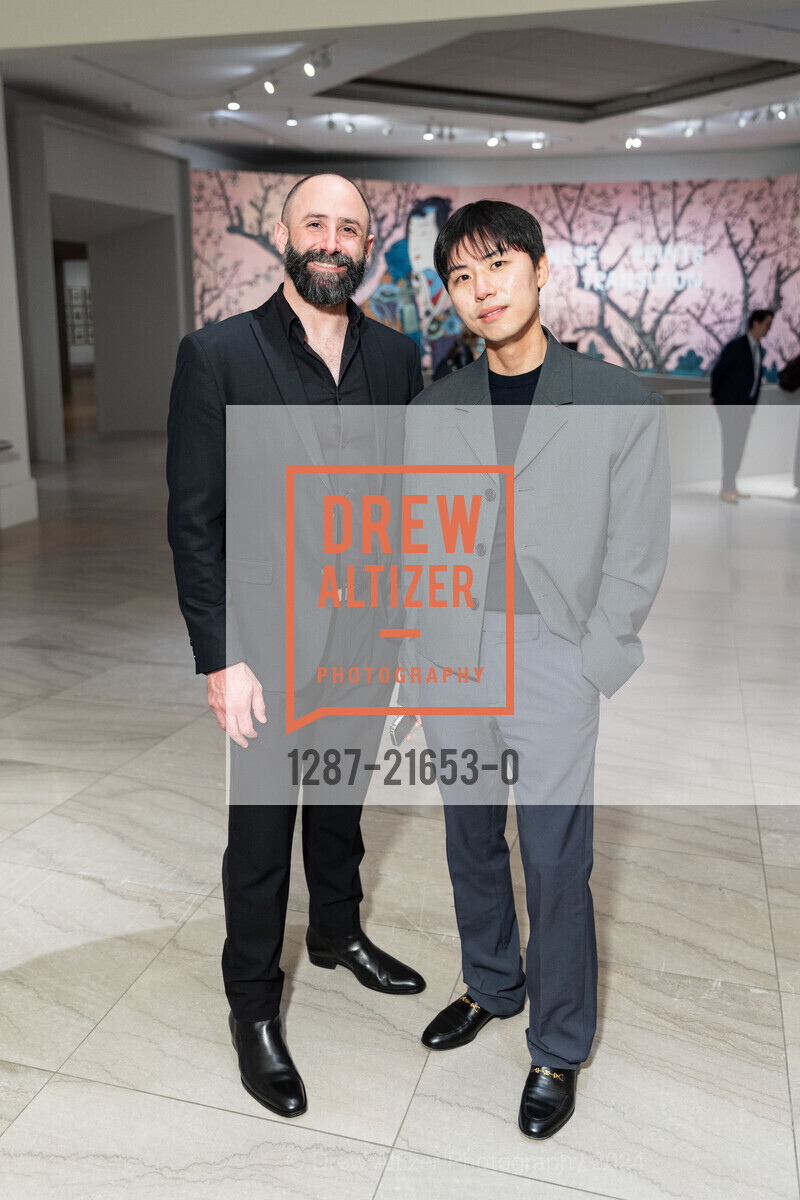 Alexandre Bezborodko, Evan Lee, Japanese Prints in Transition Donor Opening Night, Legion of Honor. 100 34th Ave, SF, CA 94121 US, April 11th, 2024, Photo #1287-21653-0 Alexandre Bezborodko, Evan Lee, Photo #1287-21653-0