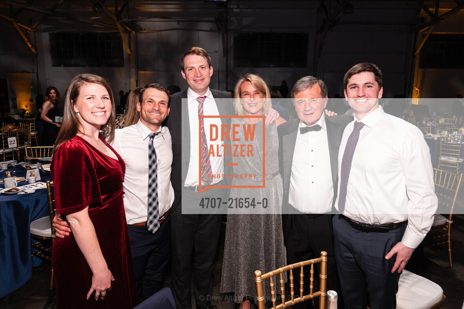 Maggie Stake, Clayton Kornhauser, Austin Moody, Nancy Dow Moody, Sam Kornhauser, David Kornhauser, Great Chefs & Wineries, Festival Pavilion. SF, CA 94123 US, April 13th, 2024, Photo #4707-21654-0 Maggie Stake, Clayton Kornhauser, Austin Moody, Nancy Dow Moody, Sam Kornhauser, David Kornhauser, Photo #4707-21654-0