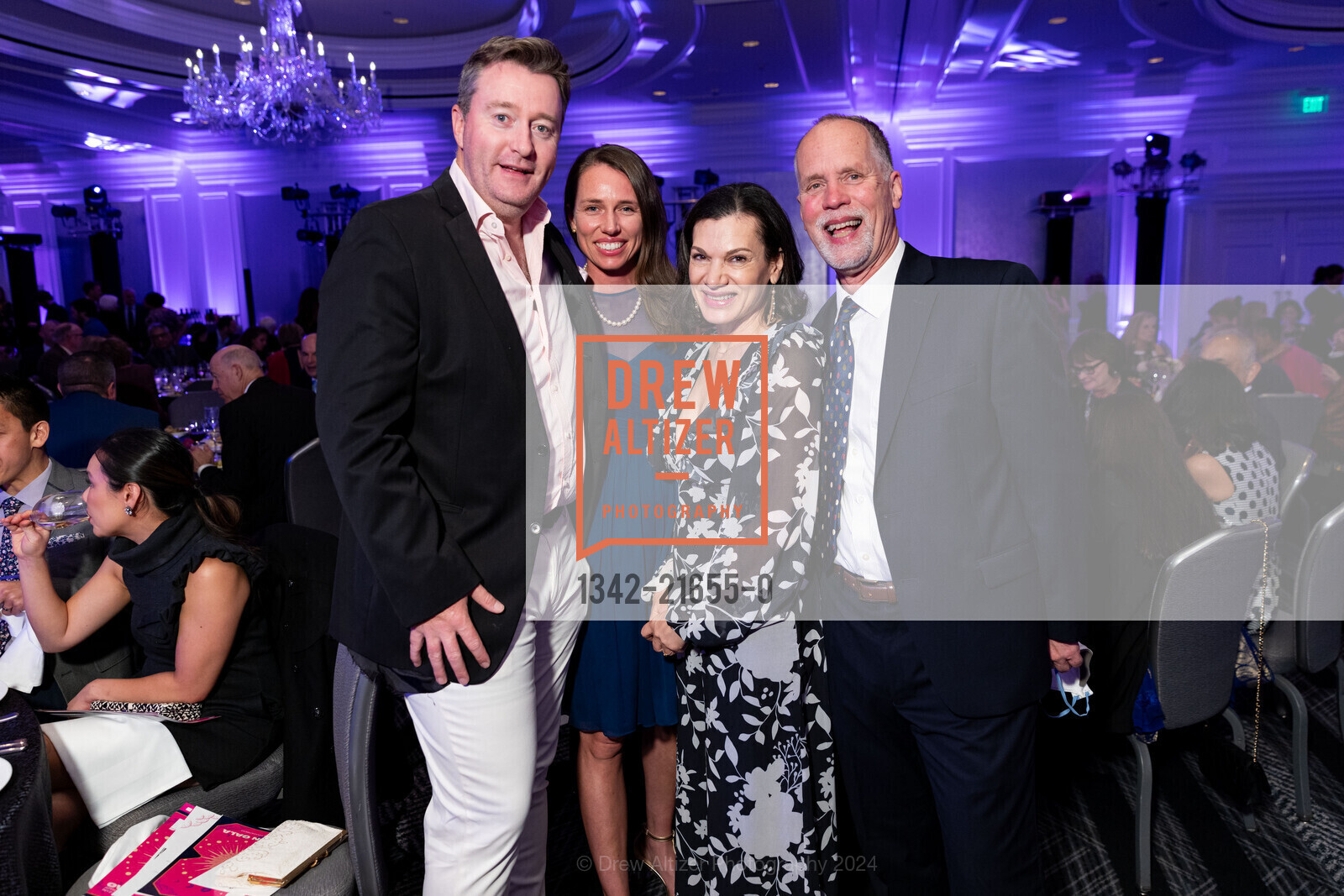 Galen Wilson, Casey Farmer, Isabelle Salgado, Eric Esler, Ovation Gala, The Ritz-Carlton, San Francisco. 600 Stockton St, SF, CA 94108 US, April 13th, 2024, Photo #1342-21655-0 Galen Wilson, Casey Farmer, Isabelle Salgado, Eric Esler, Photo #1342-21655-0