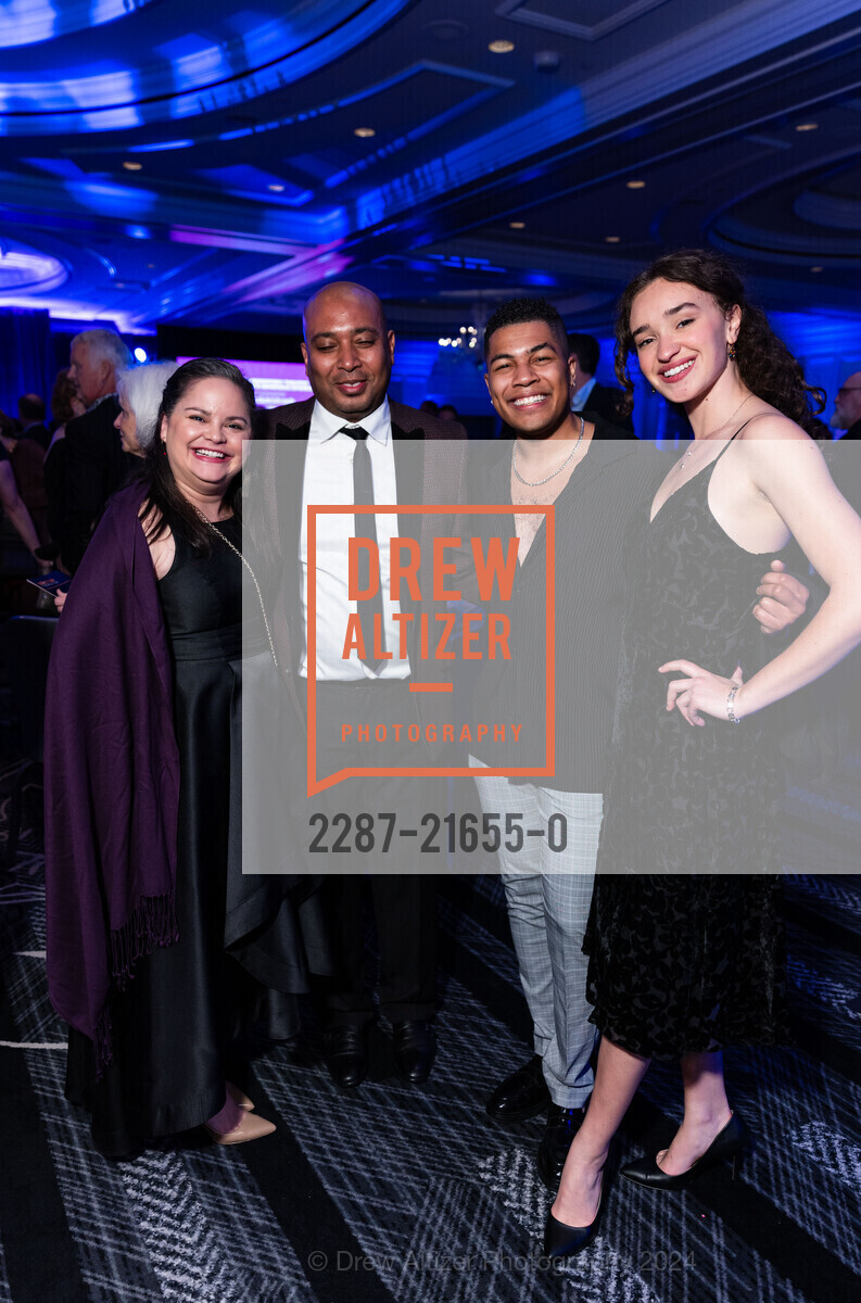 Carolyn Jackson, Anthony Jackson, Christian Magby, Madalynn Mathews, Ovation Gala, The Ritz-Carlton, San Francisco. 600 Stockton St, SF, CA 94108 US, April 13th, 2024, Photo #2287-21655-0 Carolyn Jackson, Anthony Jackson, Christian Magby, Madalynn Mathews, Photo #2287-21655-0