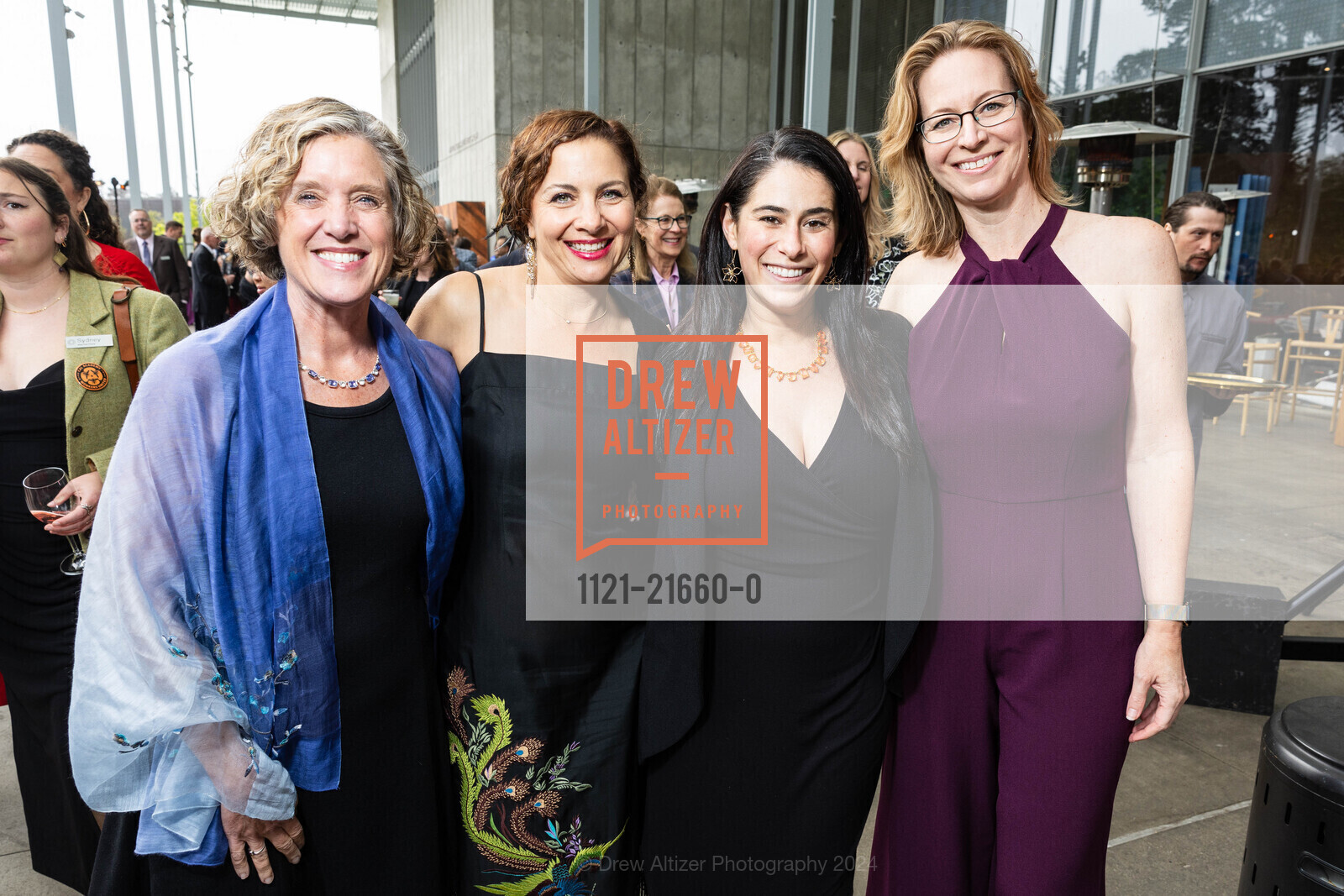 Jen Norris, Jenn Eckerle, Tova Handelman, Amber Mace, California Academy of Science's BIG BANG GALA 2024, California Academy of Sciences. 55 Music Concourse Dr, SF, CA 94118 US, April 18th, 2024, Photo #1121-21660-0 Jen Norris, Jenn Eckerle, Tova Handelman, Amber Mace, Photo #1121-21660-0