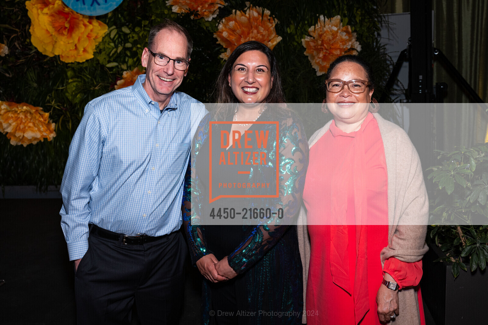 Chris Benjamin, Shilpa Ramaiya, Judy De Freitas, California Academy of Science's BIG BANG GALA 2024, California Academy of Sciences. 55 Music Concourse Dr, SF, CA 94118 US, April 18th, 2024, Photo #4450-21660-0 Chris Benjamin, Shilpa Ramaiya, Judy De Freitas, Photo #4450-21660-0