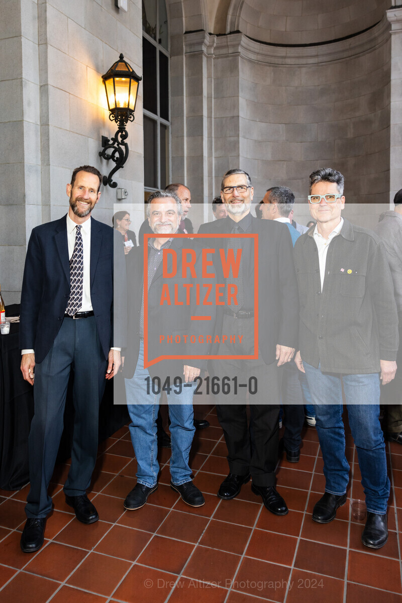 Charlie Stott, Michael Perring, Mark Kelly, David Hecht, AIA San Francisco & The Center for Architecture and Design, War Memorial Veterans Building. Herbst Theatre & Green Room, 401 Van Ness Ave, SF, CA 94102 US, April 18th, 2024, Photo #1049-21661-0 Charlie Stott, Michael Perring, Mark Kelly, David Hecht, Photo #1049-21661-0