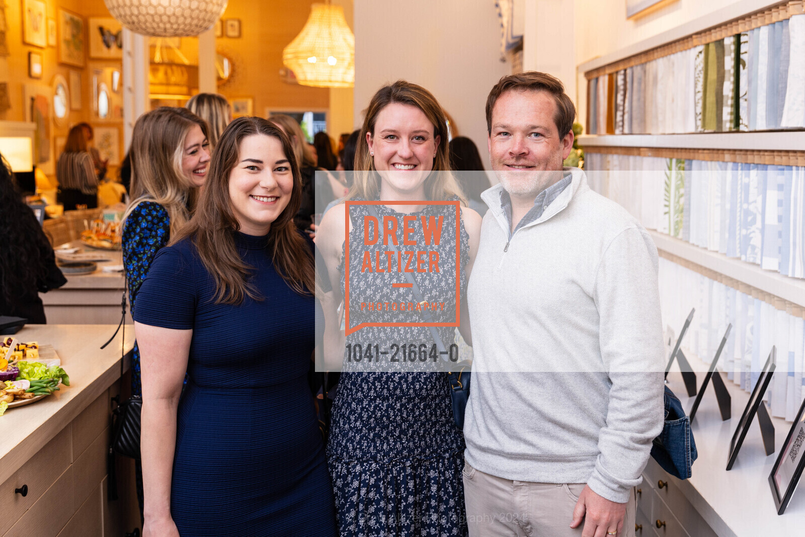 Izzy Malouf, Kristen Maher, Richard Acton-Maher, JLSF Home Tour Launch Party, Serena & Lily San Francisco. 3457 Sacramento St, SF, CA 94118 US, April 18th, 2024, Photo #1041-21664-0 Izzy Malouf, Kristen Maher, Richard Acton-Maher, Photo #1041-21664-0