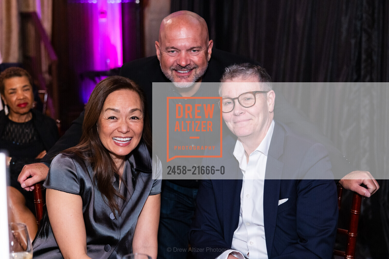 Mary Cha-Caswell, Gary Aliff, Laurie Thompson, Big Brothers Big Sisters Gala 2024, The Julia Morgan Ballroom. 465 California St, SF, CA 94104 US, April 19th, 2024, Photo #2458-21666-0 Mary Cha-Caswell, Gary Aliff, Laurie Thompson, Photo #2458-21666-0