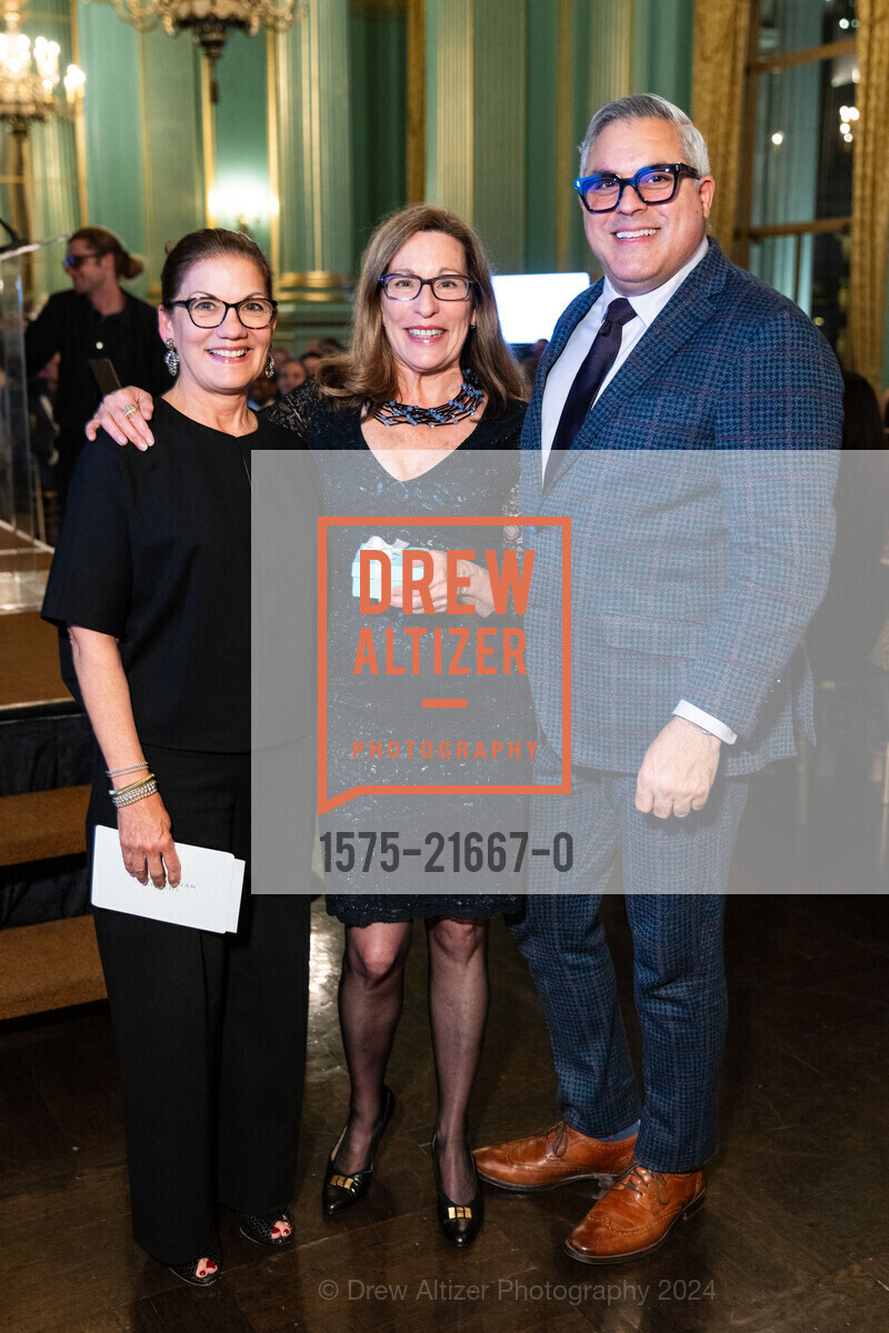 Allison Caccoma, Nancy O'Connor, George Brazil, Julia Morgan Awards, The Green Room. 401 Van Ness Ave, SF, CA 94102 US, April 19th, 2024, Photo #1575-21667-0 Allison Caccoma, Nancy O'Connor, George Brazil, Photo #1575-21667-0