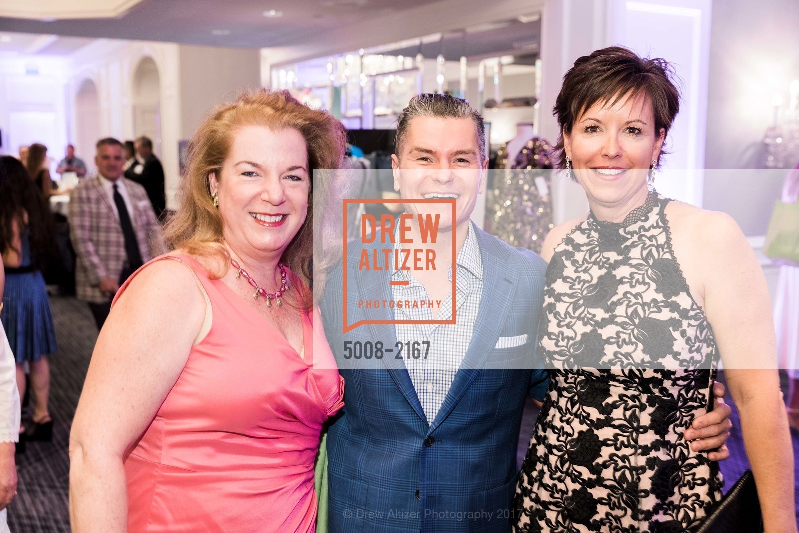 Jennifer Meighan, Chris Meza, Kate Smith, Wine Women and Shoes 2017, Ritz-Carlton. 600 Stockton St, San Francisco, CA 94108, May 7th, 2017, Photo #5008-2167 Jennifer Meighan, Chris Meza, Kate Smith, Photo #5008-2167