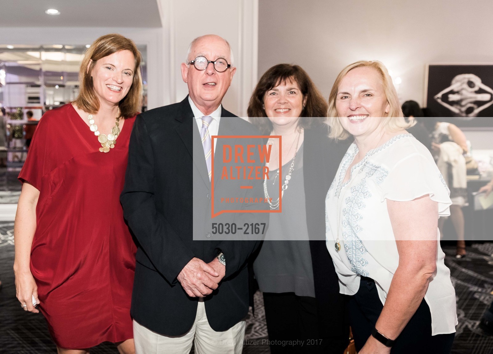 Kathleen Jordan, David Malone, Laura Meyer, Maggie Shiels, Wine Women and Shoes 2017, Ritz-Carlton. 600 Stockton St, San Francisco, CA 94108, May 7th, 2017, Photo #5030-2167 Kathleen Jordan, David Malone, Laura Meyer, Maggie Shiels, Photo #5030-2167