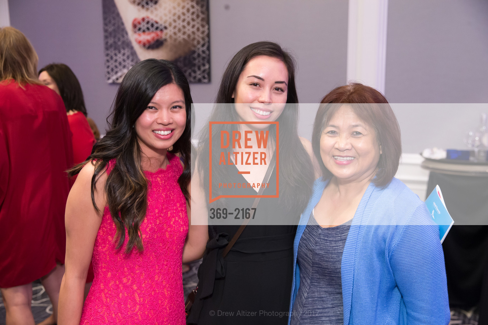 Jennifer Verano, Allison Stringer, Minda Dela Chasis, Wine Women and Shoes 2017, Ritz-Carlton. 600 Stockton St, San Francisco, CA 94108, May 7th, 2017, Photo #369-2167 Jennifer Verano, Allison Stringer, Minda Dela Chasis, Photo #369-2167