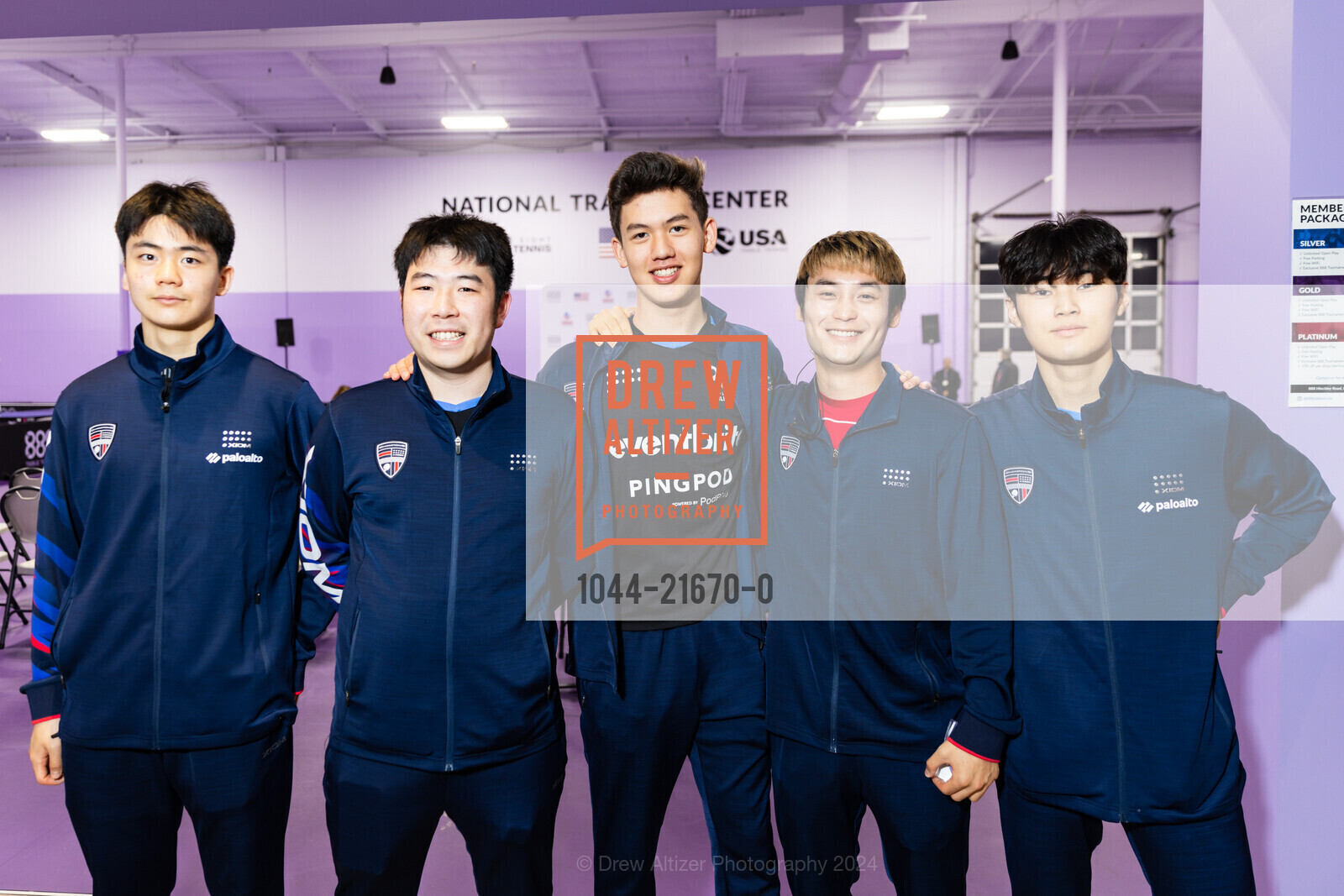 Hwan Bae, Felix Li, Bosman Botha, Yubeen Han, Celebrating 888 Table Tennis Center 2024, 888 Table Tennis Center. 888 Hinckley Rd, Burlingame, CA 94010 US, April 23rd, 2024, Photo #1044-21670-0 Hwan Bae, Felix Li, Bosman Botha, Yubeen Han, Photo #1044-21670-0