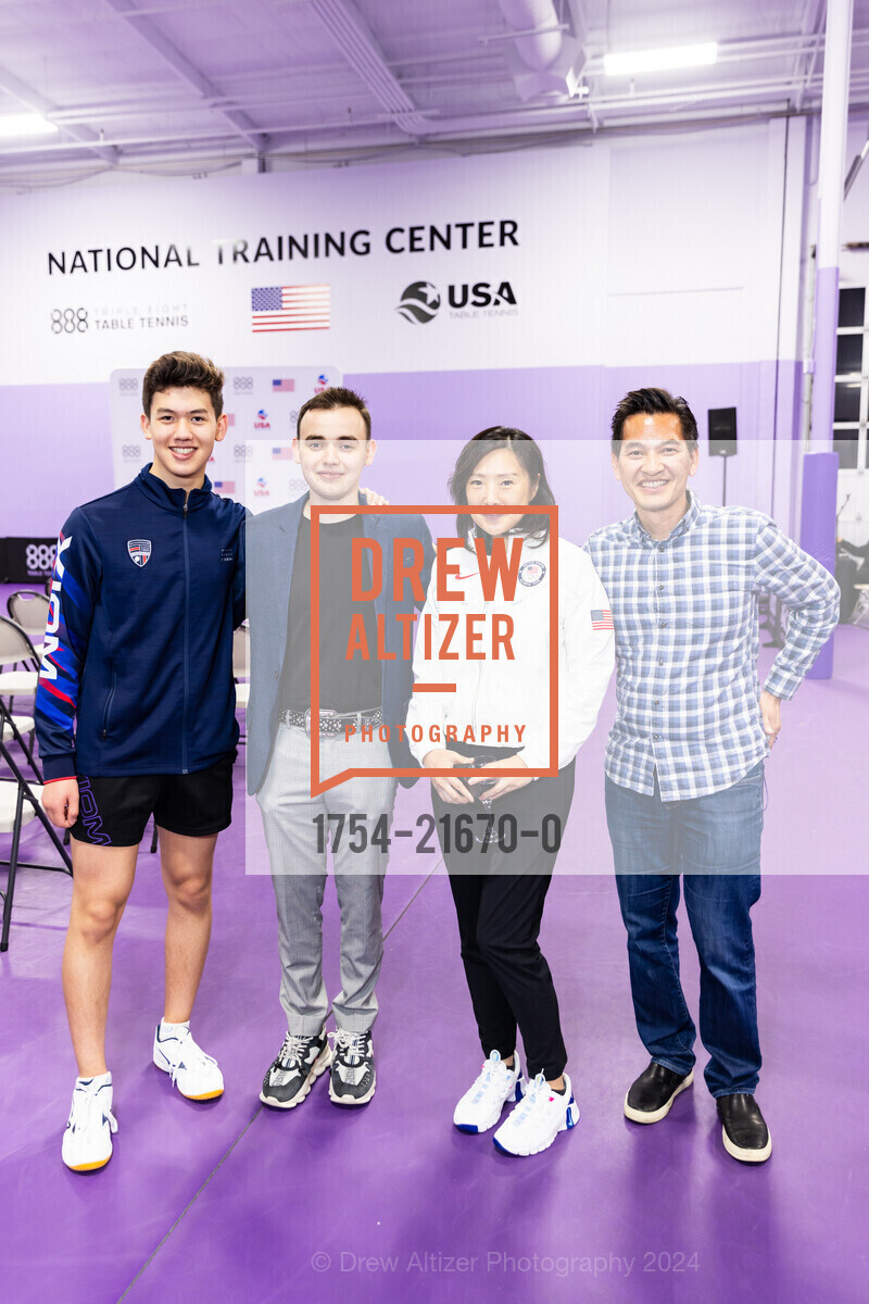 Bosman Botha, Vlad Farcas, Virginia Sung, Kwan Wen, Celebrating 888 Table Tennis Center 2024, 888 Table Tennis Center. 888 Hinckley Rd, Burlingame, CA 94010 US, April 23rd, 2024, Photo #1754-21670-0 Bosman Botha, Vlad Farcas, Virginia Sung, Kwan Wen, Photo #1754-21670-0