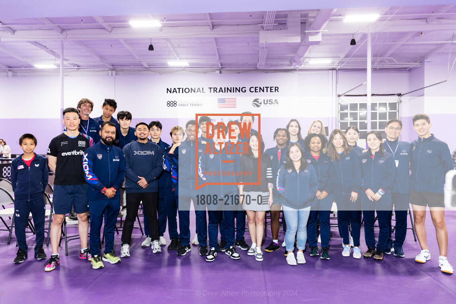 Xin Zhou, Alexandre Gomes, Dido Dutta, Won Bae, Yubeen Han, Sid Naresh, Felix Li, Hwan Bae, Teddy Bae, Huifen Chan, Tyrese Knight, Angelina Ispirian, Angela Batinovich, Maggie Tian, Park Ji-Hyun, Bosman Botha, Celebrating 888 Table Tennis Center 2024, 888 Table Tennis Center. 888 Hinckley Rd, Burlingame, CA 94010 US, April 23rd, 2024, Photo #1808-21670-0 Xin Zhou, Alexandre Gomes, Dido Dutta, Won Bae, Yubeen Han, Sid Naresh, Felix Li, Hwan Bae, Teddy Bae, Huifen Chan, Tyrese Knight, Angelina Ispirian, Angela Batinovich, Maggie Tian, Park Ji-Hyun, Bosman Botha, Photo #1808-21670-0