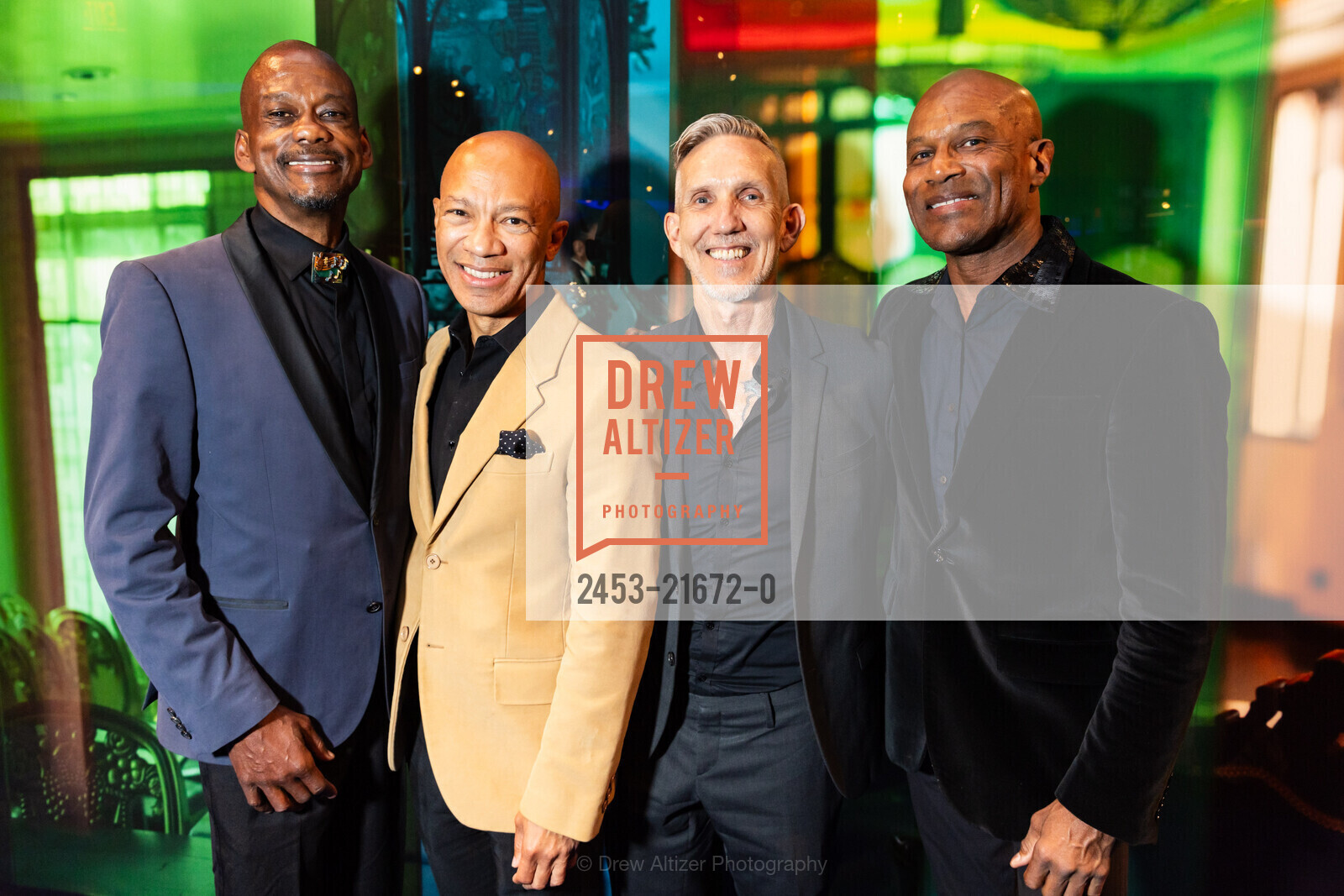 Lonnie Payne, Ken McNeely, Chris Clark, Duane Cramer, SFMOMA's Art Bash 2024, SFMOMA Wattis Theater. 151 3rd St, SF, CA 94103 US, Photo #2453-21672-0 Lonnie Payne, Ken McNeely, Chris Clark, Duane Cramer, Photo #2453-21672-0