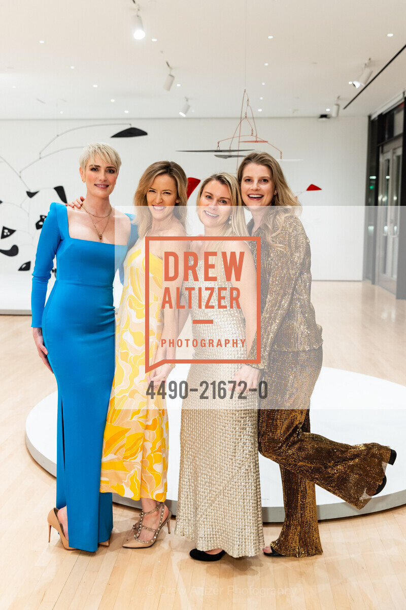 Rachel Cook, Leah Hearst, Tiffany Piecewicz, Elise Thygesen, SFMOMA's Art Bash 2024, SFMOMA Wattis Theater. 151 3rd St, SF, CA 94103 US, Photo #4490-21672-0 Rachel Cook, Leah Hearst, Tiffany Piecewicz, Elise Thygesen, Photo #4490-21672-0