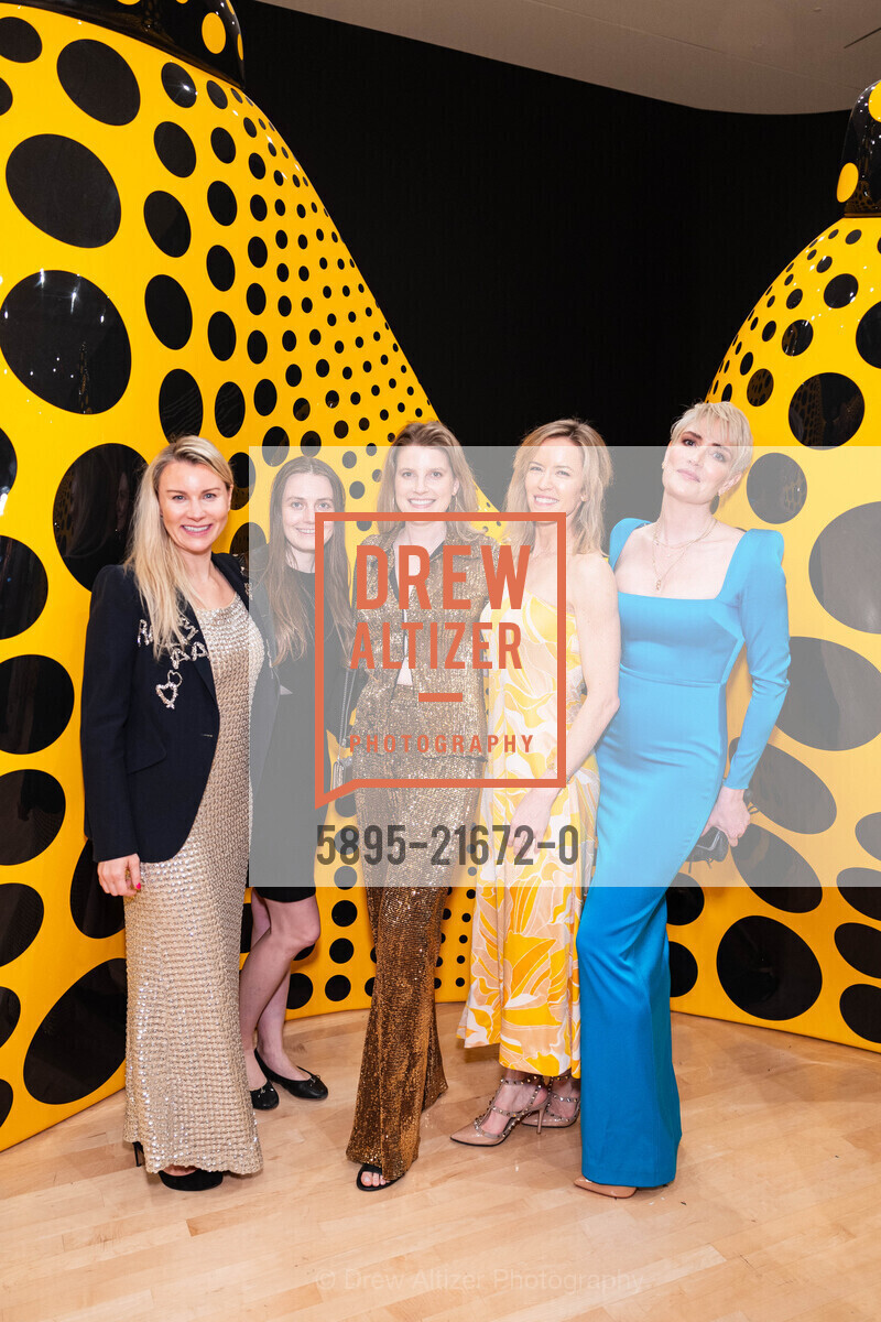 Tiffany Piecewicz, Kristen Glass, Elise Thygesen, Leah Hearst, Rachel Cook, SFMOMA's Art Bash 2024, SFMOMA Wattis Theater. 151 3rd St, SF, CA 94103 US, Photo #5895-21672-0 Tiffany Piecewicz, Kristen Glass, Elise Thygesen, Leah Hearst, Rachel Cook, Photo #5895-21672-0