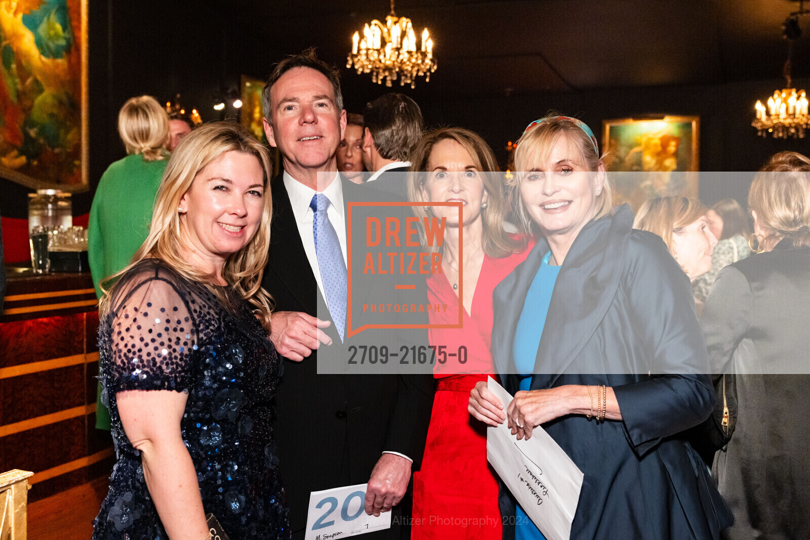 Michelle Harris, Michael Simpson, Fran Van Bergen, Mary Toboni, Mission Dolores Academy’s Benefit Dinner Grazie Mille “A Thousand Thanks”, Bimbo's 365 Club. 1025 Columbus Ave, SF, CA 94133 US, April 25th, 2024, Photo #2709-21675-0 Michelle Harris, Michael Simpson, Fran Van Bergen, Mary Toboni, Photo #2709-21675-0