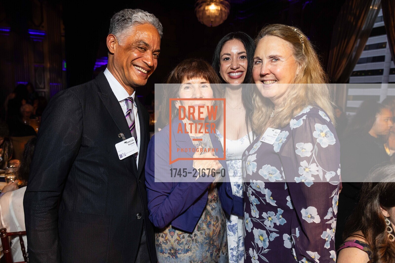 Francois Thrower, Laura Fenster, Erika Wilhelm, Kelly Walsh, Breast Cancer Prevention Partners' LUMINARY GALA, The Julia Morgan Ballroom. 465 California St, SF, CA 94104 US, April 25th, 2024, Photo #1745-21676-0 Francois Thrower, Laura Fenster, Erika Wilhelm, Kelly Walsh, Photo #1745-21676-0