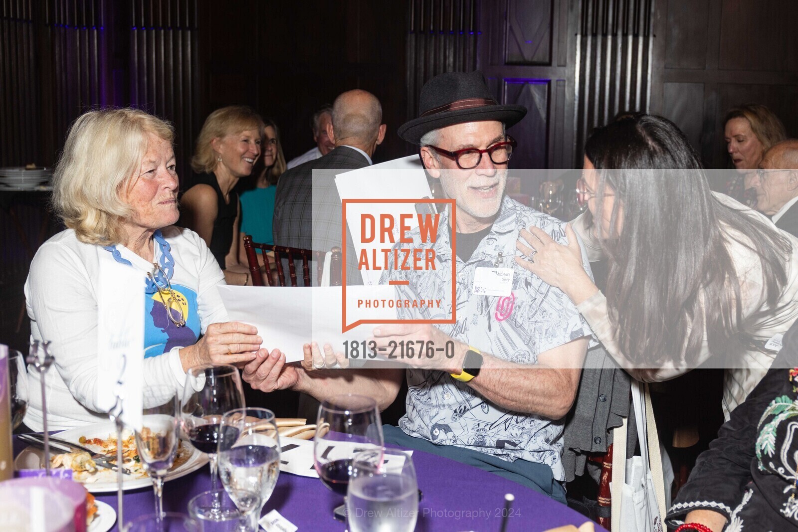 Betsy Gordon, Michael Sevy, Julie Pofsky, Breast Cancer Prevention Partners' LUMINARY GALA, The Julia Morgan Ballroom. 465 California St, SF, CA 94104 US, April 25th, 2024, Photo #1813-21676-0 Betsy Gordon, Michael Sevy, Julie Pofsky, Photo #1813-21676-0