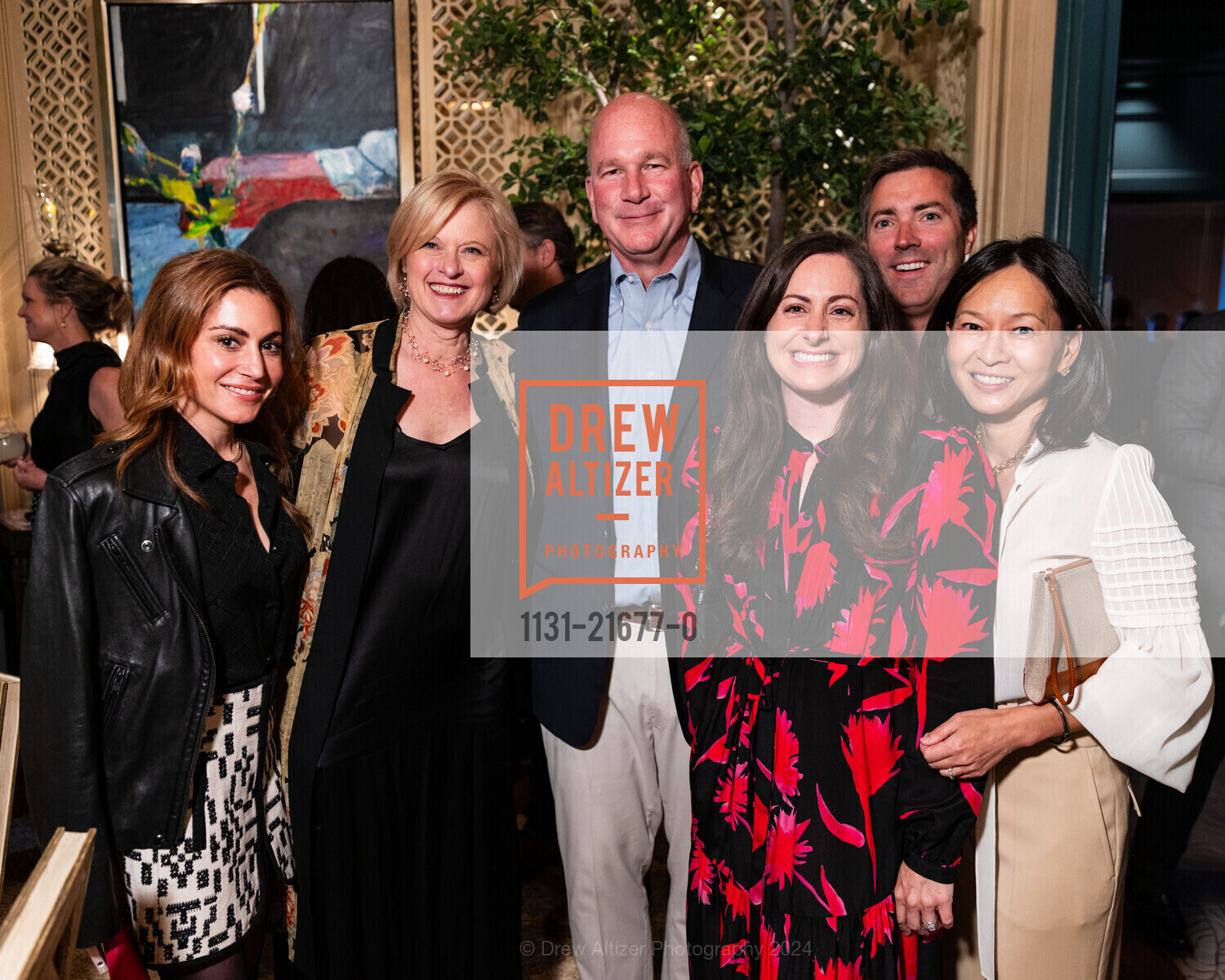 Aneesha Gharpurey, Shaundra Bason, Tom Beischer, Courtney Welch, Jake Welch, Lily Beischer, 2024 San Francisco Decorator Showcase Patron Preview Gala, Private Residence, April 25th, 2024, Photo #1131-21677-0 Aneesha Gharpurey, Shaundra Bason, Tom Beischer, Courtney Welch, Jake Welch, Lily Beischer, Photo #1131-21677-0