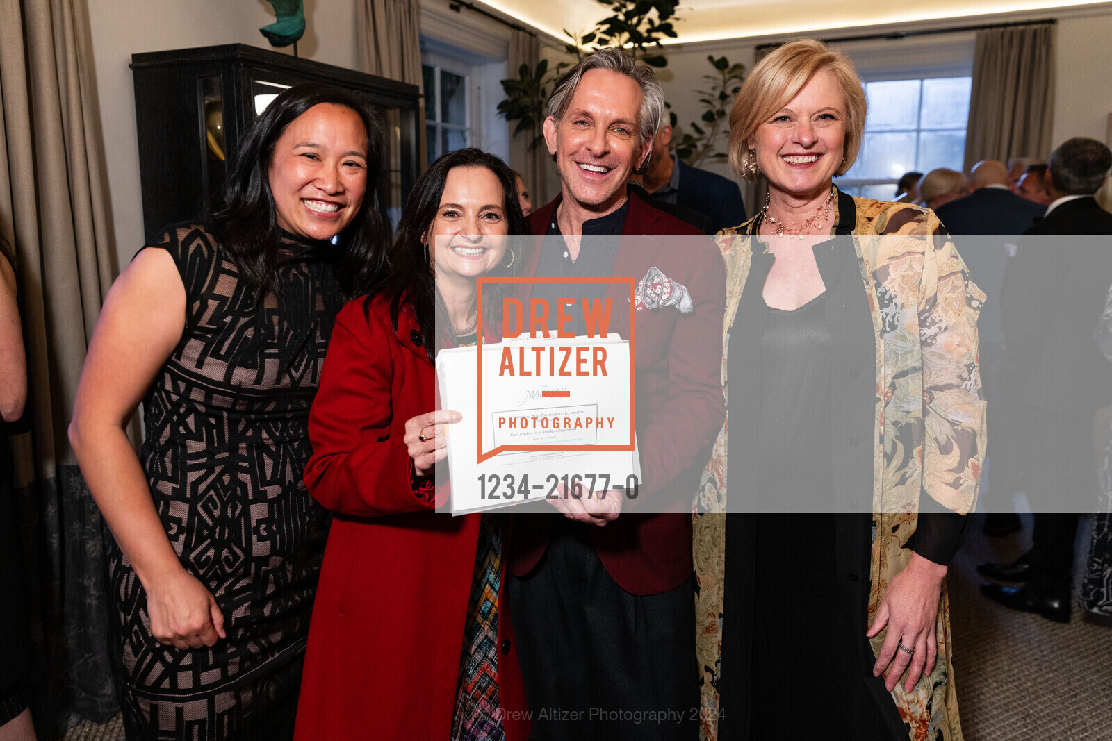 Stephanie Yee, Angelina Alioto-Grace, Jay Jeffers, Shaundra Bason, 2024 San Francisco Decorator Showcase Patron Preview Gala, Private Residence, April 25th, 2024, Photo #1234-21677-0 Stephanie Yee, Angelina Alioto-Grace, Jay Jeffers, Shaundra Bason, Photo #1234-21677-0
