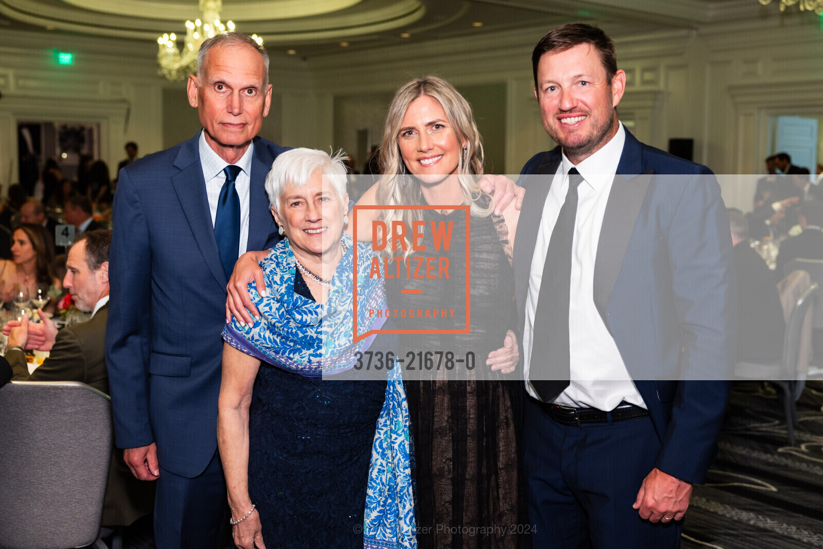Jonathan Katz, Norah Wylie, Becca Katz, Andrew Smith, SFCASA's Fostering Change Gala: ROOTED IN HOPE, The Ritz-Carlton. 600 Stockton St, SF, CA 94108 US, April 26th, 2024, Photo #3736-21678-0 Jonathan Katz, Norah Wylie, Becca Katz, Andrew Smith, Photo #3736-21678-0
