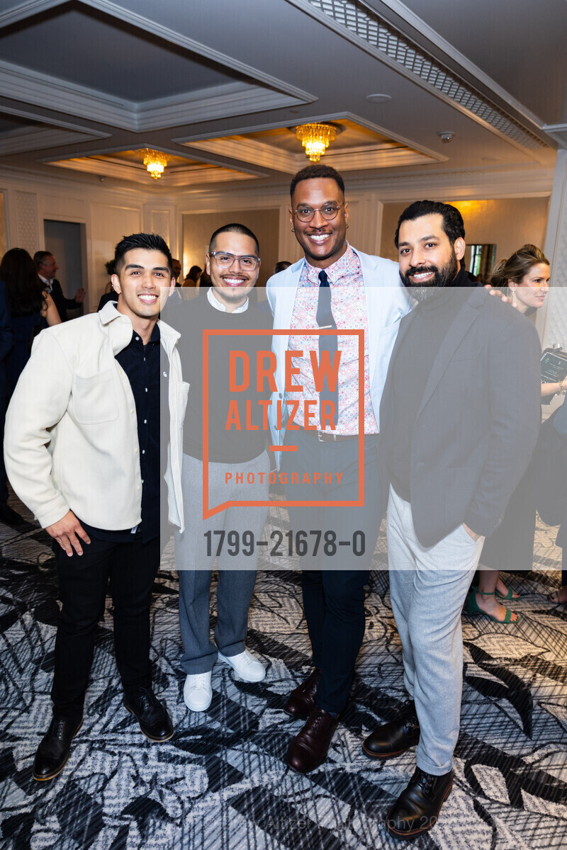 John Banca, Brian Lucero Contreras, Theophilus Little, Sayf Aldean, SFCASA's Fostering Change Gala: ROOTED IN HOPE, The Ritz-Carlton. 600 Stockton St, SF, CA 94108 US, April 26th, 2024, Photo #1799-21678-0 John Banca, Brian Lucero Contreras, Theophilus Little, Sayf Aldean, Photo #1799-21678-0