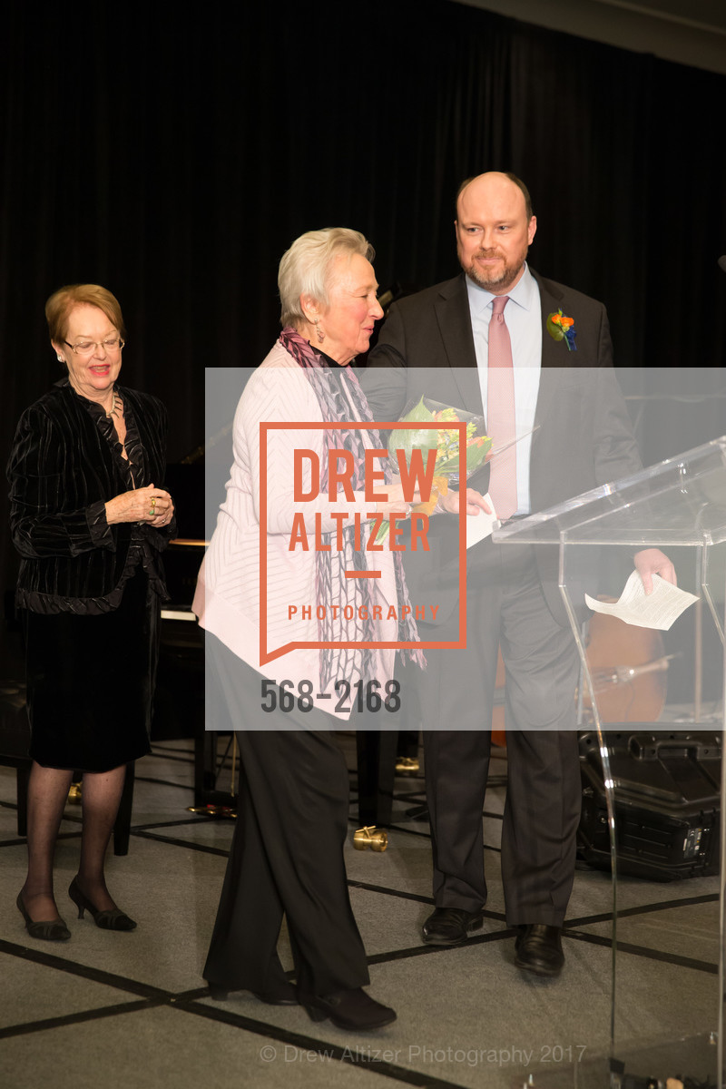 Patricia Lee, Ruth Felt, Christopher Borg, A Salute to the Joy of Making Music: Community Music Center's Spring Gala, Four Seasons Hotel San Francisco. 757 Market St, San Francisco, CA 94103, May 8th, 2017, Photo #568-2168 Patricia Lee, Ruth Felt, Christopher Borg, Photo #568-2168