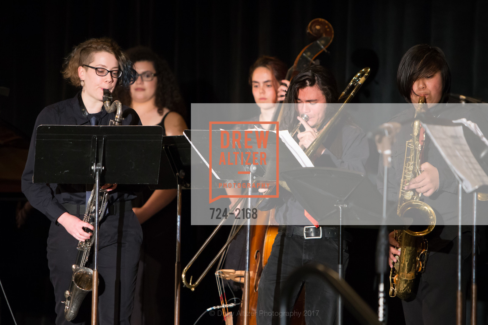 CMC Young Musicians Program Jazz Ensemble, A Salute to the Joy of Making Music: Community Music Center's Spring Gala, Four Seasons Hotel San Francisco. 757 Market St, San Francisco, CA 94103, May 8th, 2017, Photo #724-2168 CMC Young Musicians Program Jazz Ensemble, Photo #724-2168
