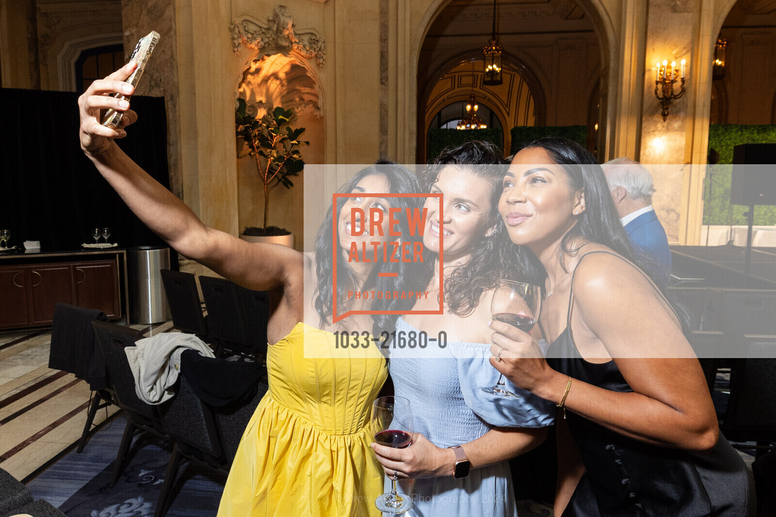 Neha Butler, Aubrey Willis, Lia Gilmore, Festival Napa Valley's Olivia Decker Power of Music Series - Vitamin String Quartet at Palace Hotel San Francisco, Palace Hotel, a Luxury Collection Hotel, San Francisco. 2 New Montgomery St, SF, CA 94105 US, April 27th, 2024, Photo #1033-21680-0 Neha Butler, Aubrey Willis, Lia Gilmore, Photo #1033-21680-0