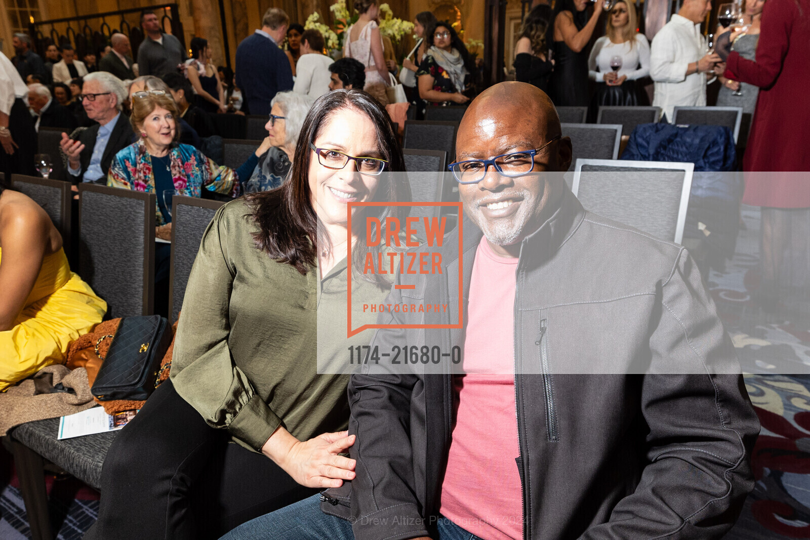 Cindy Cooper, Kevin Cooper, Festival Napa Valley's Olivia Decker Power of Music Series - Vitamin String Quartet at Palace Hotel San Francisco, Palace Hotel, a Luxury Collection Hotel, San Francisco. 2 New Montgomery St, SF, CA 94105 US, April 27th, 2024, Photo #1174-21680-0 Cindy Cooper, Kevin Cooper, Photo #1174-21680-0