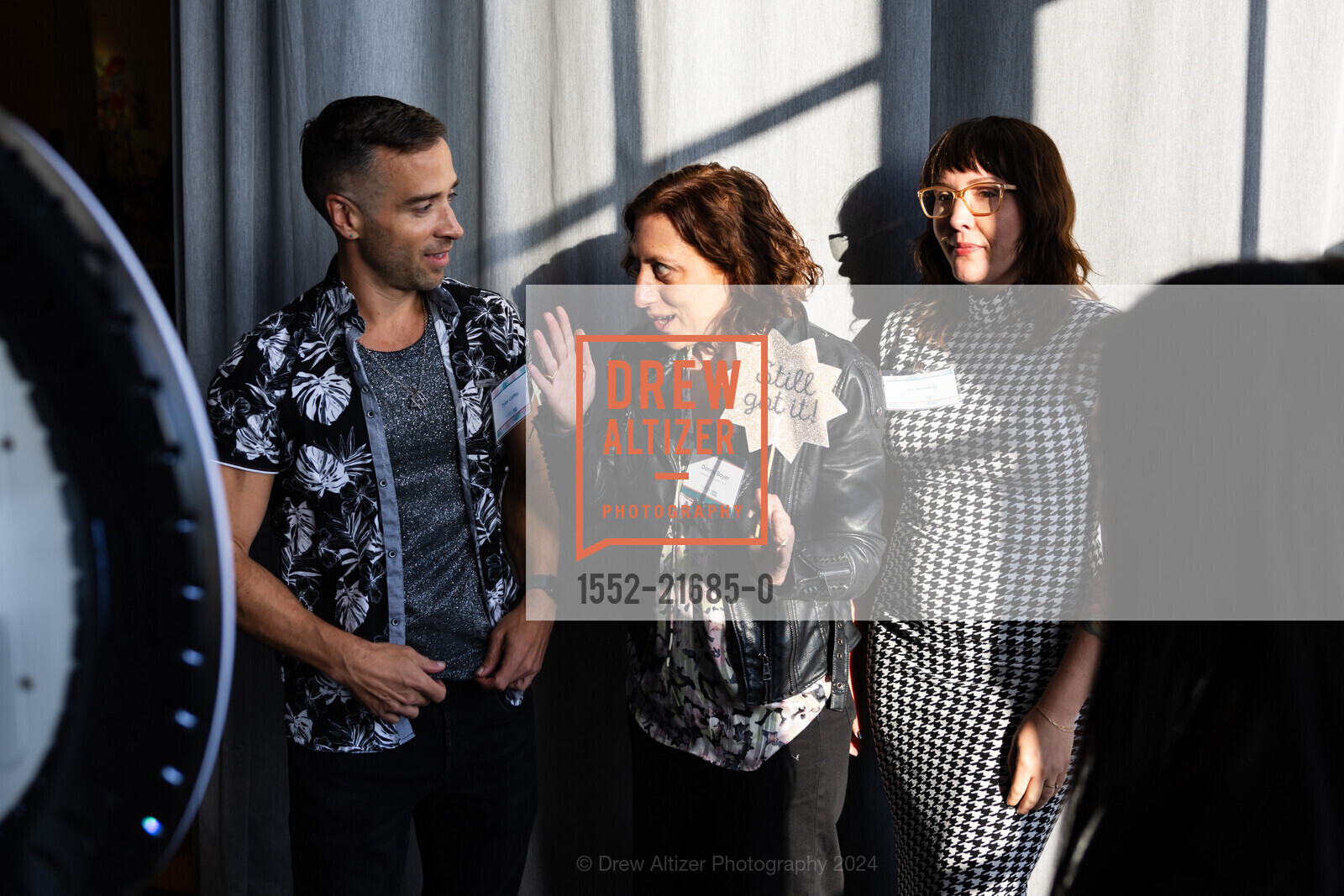 Tyler Coffey, Donna Boyer, Lila Bowker, Enterprise for Youth Heroes at Work 2024, Terra Gallery & Event Venue. 511 Harrison St, SF, CA 94105 US, May 1st, 2024, Photo #1552-21685-0 Tyler Coffey, Donna Boyer, Lila Bowker, Photo #1552-21685-0