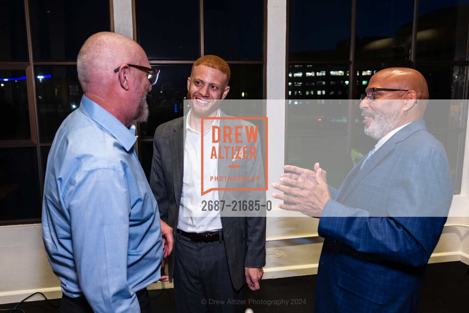 Mark D'Acquisto, Carlo Solis, Jose Solis, Enterprise for Youth Heroes at Work 2024, Terra Gallery & Event Venue. 511 Harrison St, SF, CA 94105 US, May 1st, 2024, Photo #2687-21685-0 Mark D'Acquisto, Carlo Solis, Jose Solis, Photo #2687-21685-0