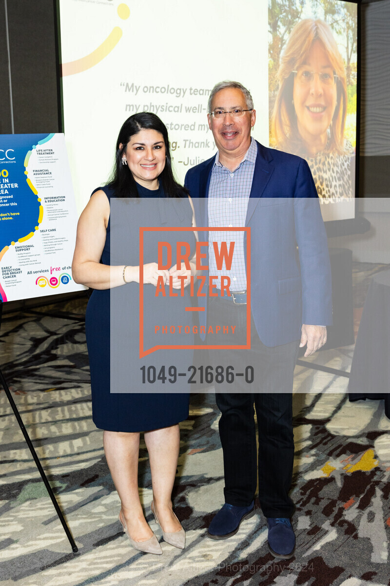 Rina Bello, Michael Pierantozzi, Bay Area Cancer Connections (BACC) 30th Anniversary Gala 2024, Crowne Plaza Palo Alto, an IHG Hotel. 4290 El Camino Real, Palo Alto, CA 94306 US, May 2nd, 2024, Photo #1049-21686-0 Rina Bello, Michael Pierantozzi, Photo #1049-21686-0