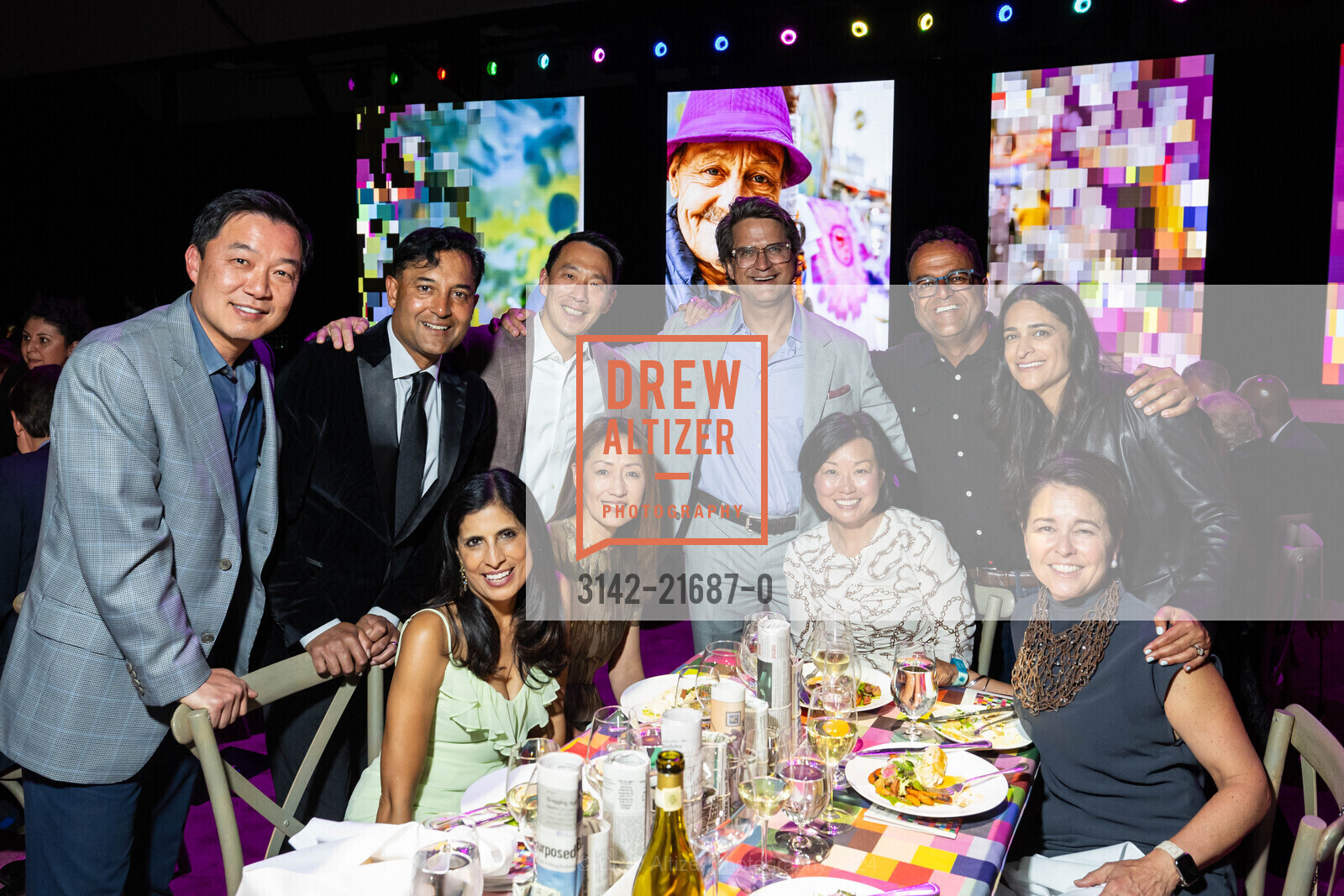 Junehee Cho, DJ Deb, Shashi Deb, Ken Hao, Kathy Chiao, Samir Kaul, Puja Kaul, Jenny Risk, Tipping Point Benefit 2024, San Francisco Armory, May 2nd, 2024, Photo #3142-21687-0 Junehee Cho, DJ Deb, Shashi Deb, Ken Hao, Kathy Chiao, Samir Kaul, Puja Kaul, Jenny Risk, Photo #3142-21687-0