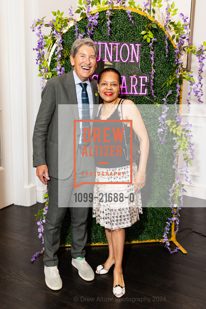 Russell Keil, Shirley Howard-Johnson, Union Square Alliance Luncheon, The Westin St. Francis San Francisco on Union Square, Golden Gate Room. 335 Powell St, SF, CA 94102 US, May 3rd, 2024, Photo #1099-21688-0 Russell Keil, Shirley Howard-Johnson, Photo #1099-21688-0