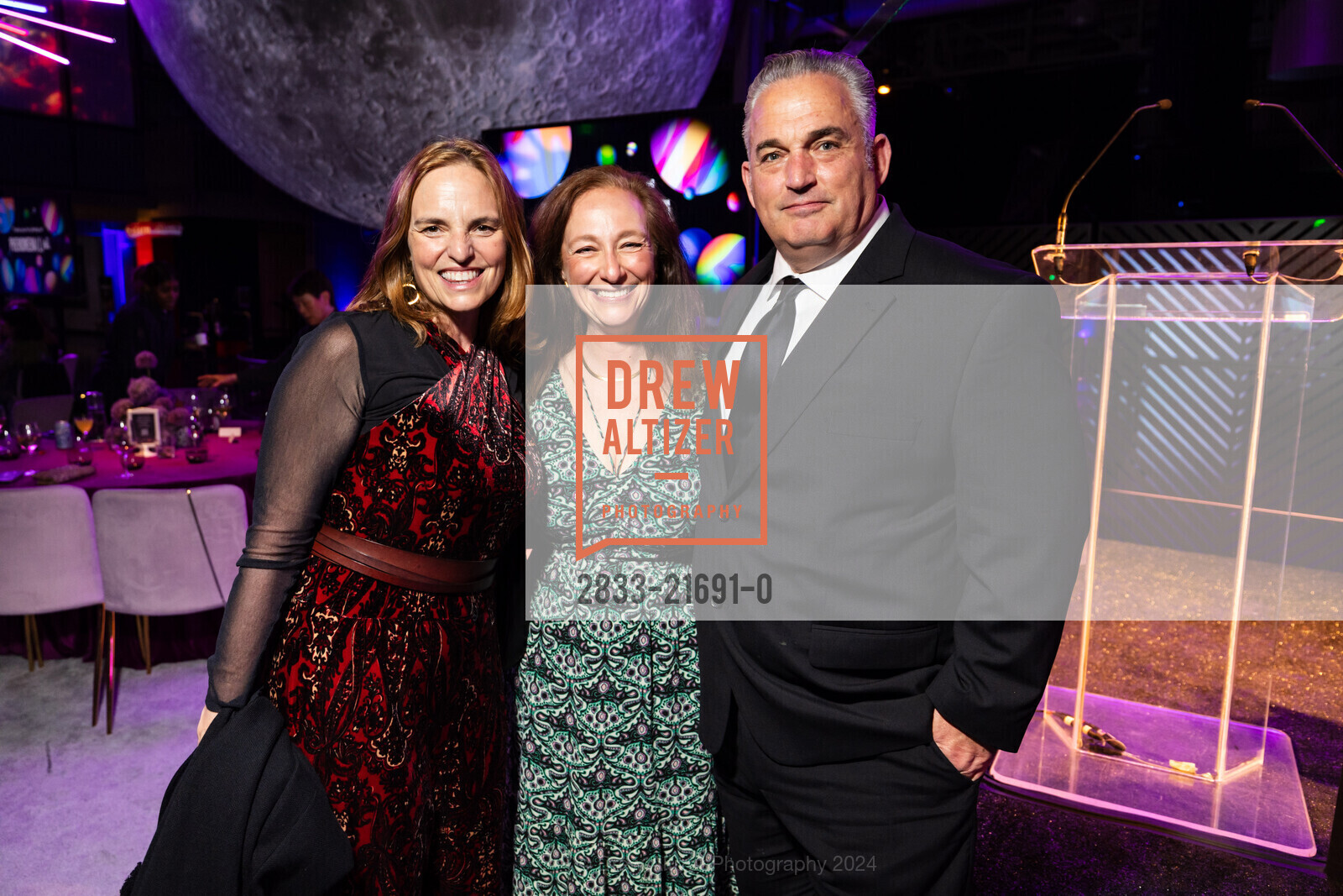 Elaine Forbes, Laura Zander, Chuck Mignacco, The Exploratorium's PHENOMENA(L) BALL 2024, The Exploratorium. Pier 15, San Francisco, CA 94111 US, May 3rd, 2024, Photo #2833-21691-0 Elaine Forbes, Laura Zander, Chuck Mignacco, Photo #2833-21691-0